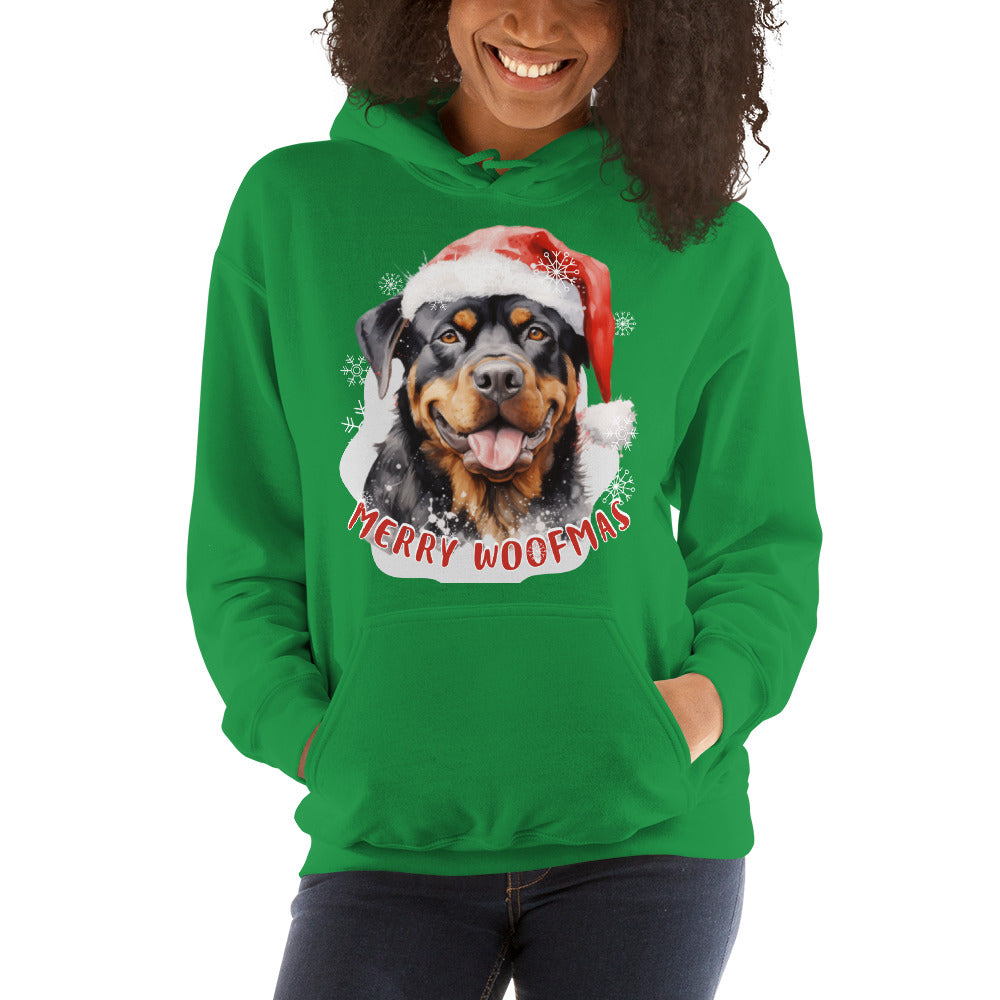 Unisex Hoodie Rottweiler - Merry Woofmas