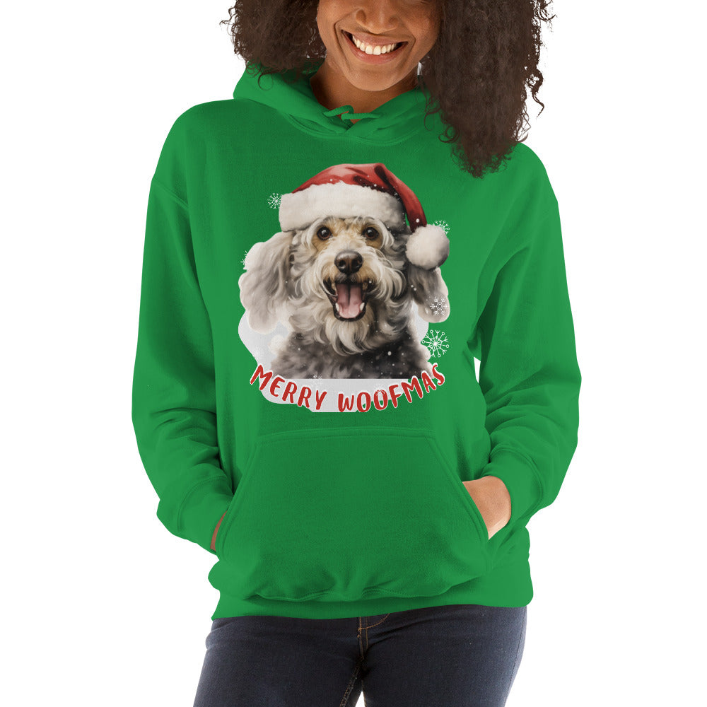 Unisex Hoodie Poodle - Merry Woofmas