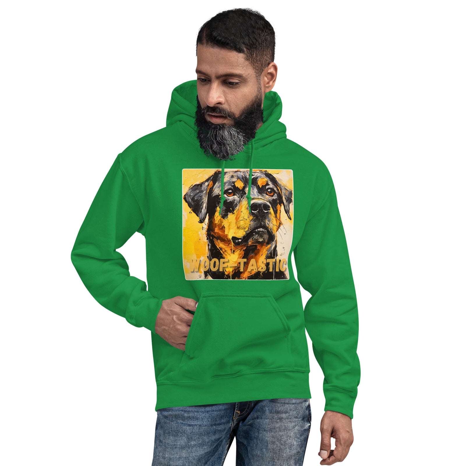 Unisex Hoodie, Woof-tastic Rottweiler