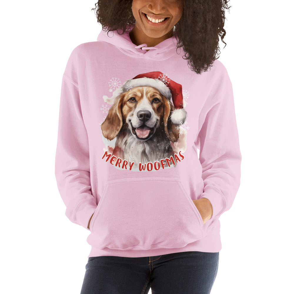 Unisex Hoodie Beagle - Merry Woofmas