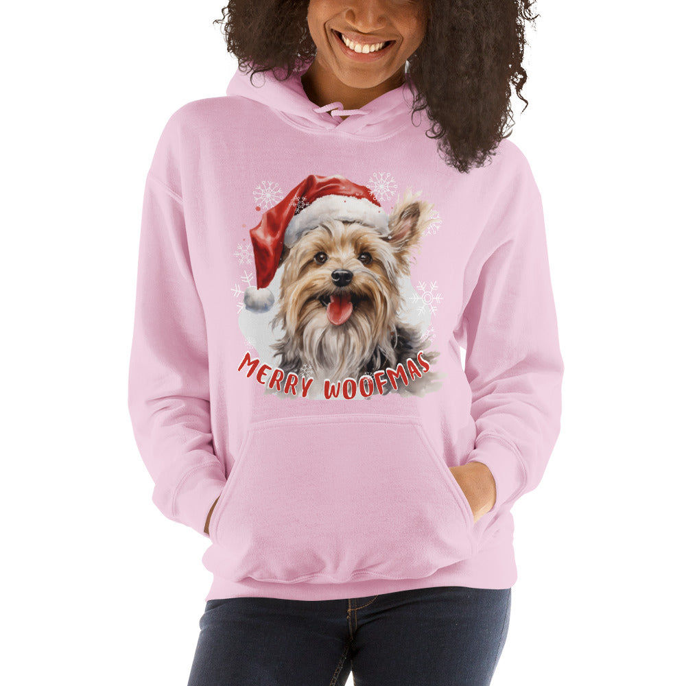 Unisex Hoodie Yorkshire Terrier - Merry Woofmas