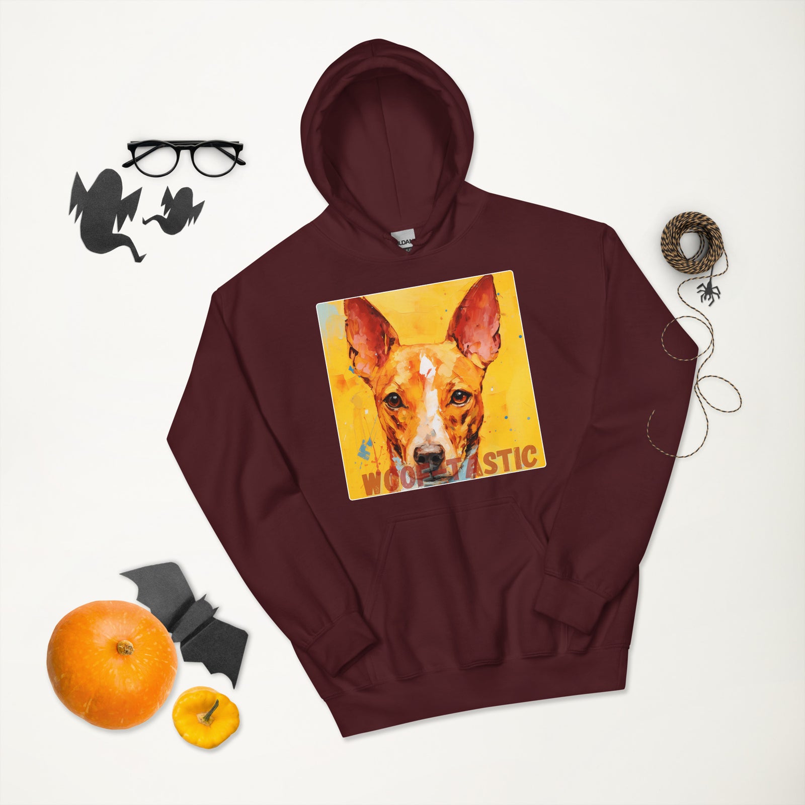 Unisex Hoodie, Woof-tastic Basenjie
