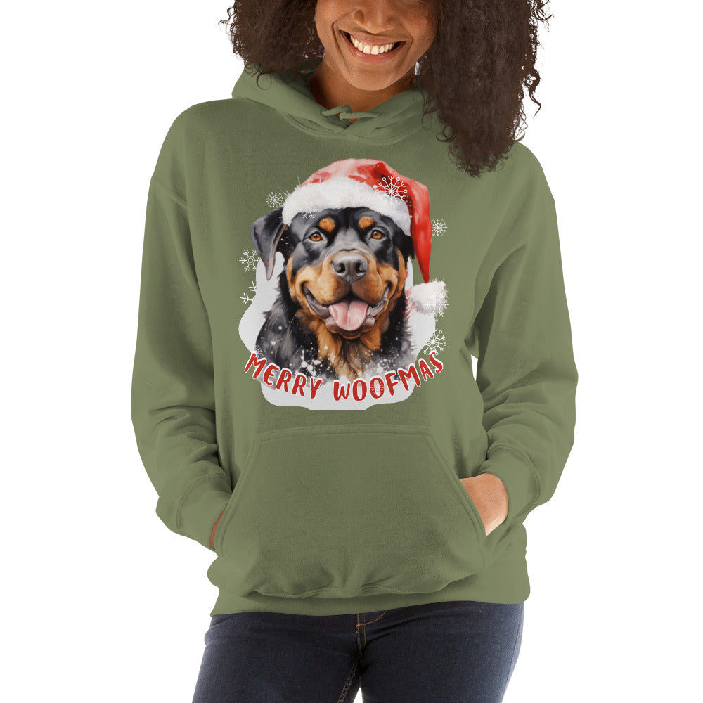 Unisex Hoodie Rottweiler - Merry Woofmas
