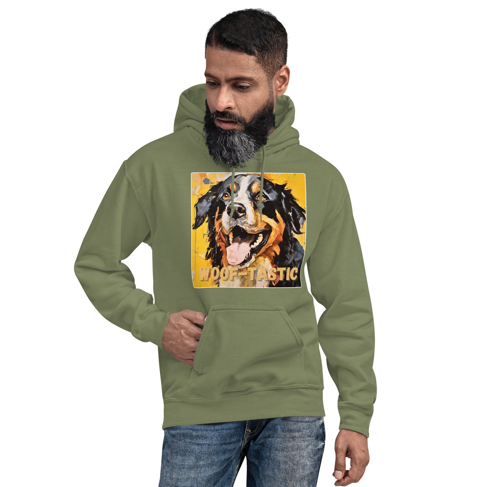 Unisex Hoodie Woof-tastic Bernese Mountain Dog