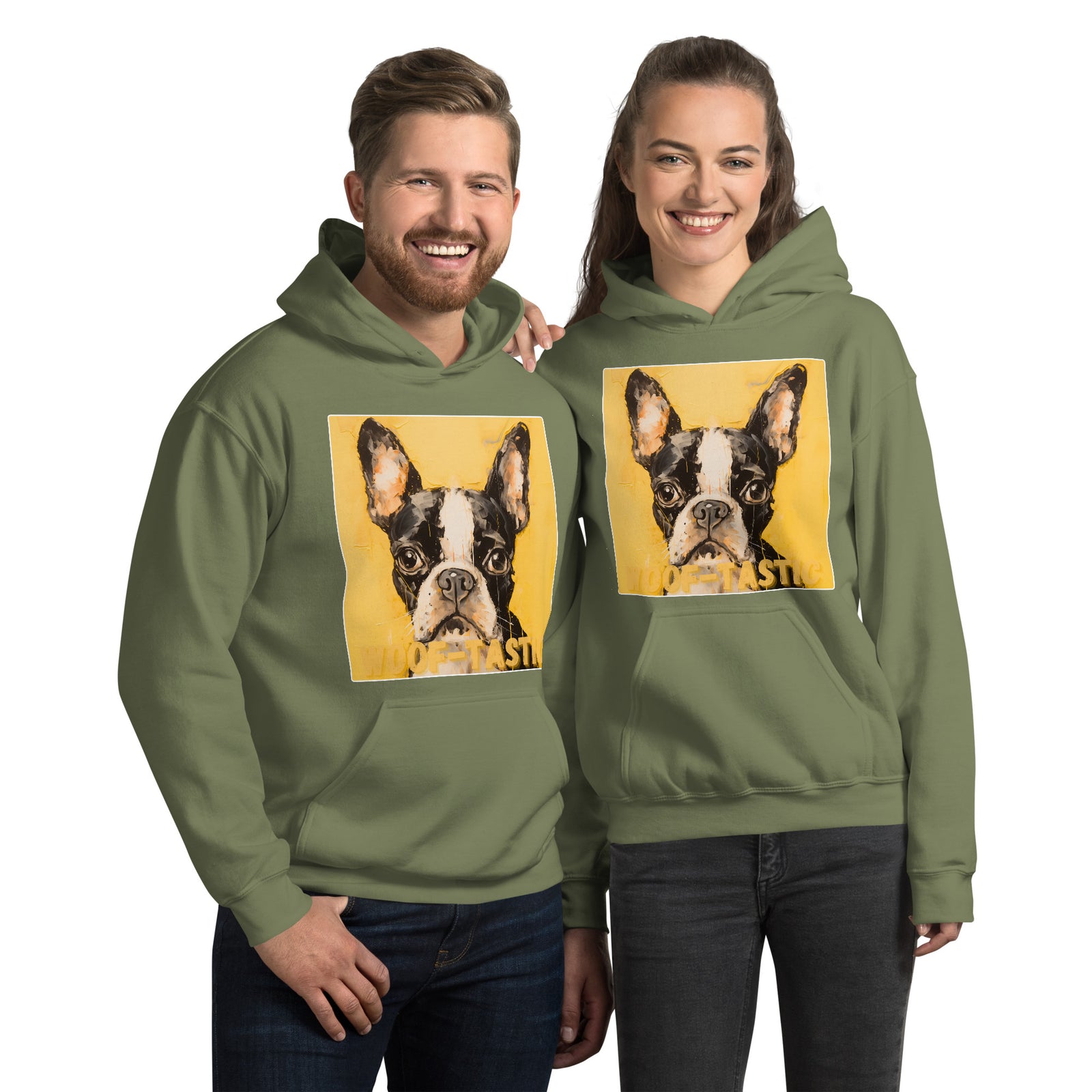Unisex Hoodie Woof-tastic Boston Terrier