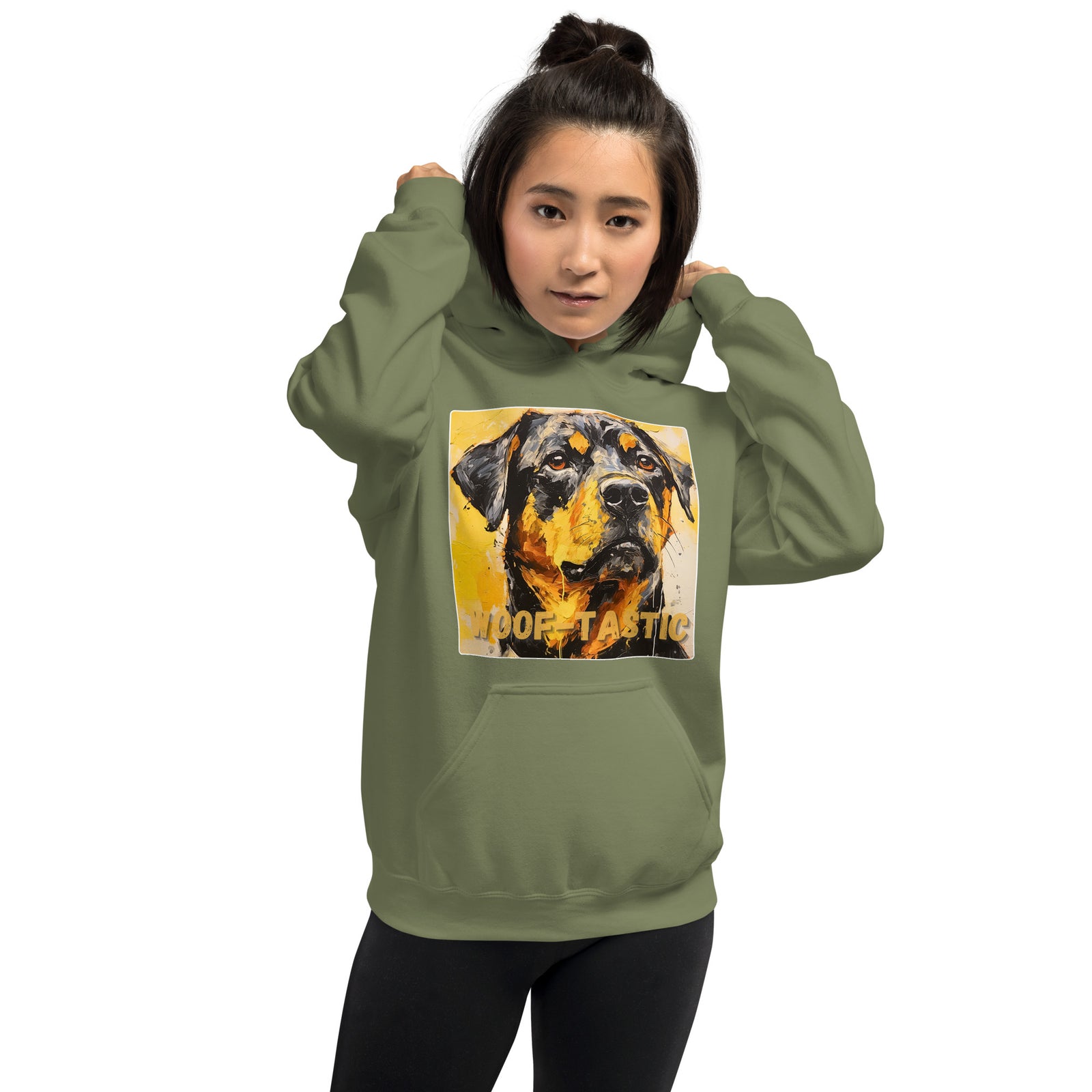 Unisex Hoodie, Woof-tastic Rottweiler
