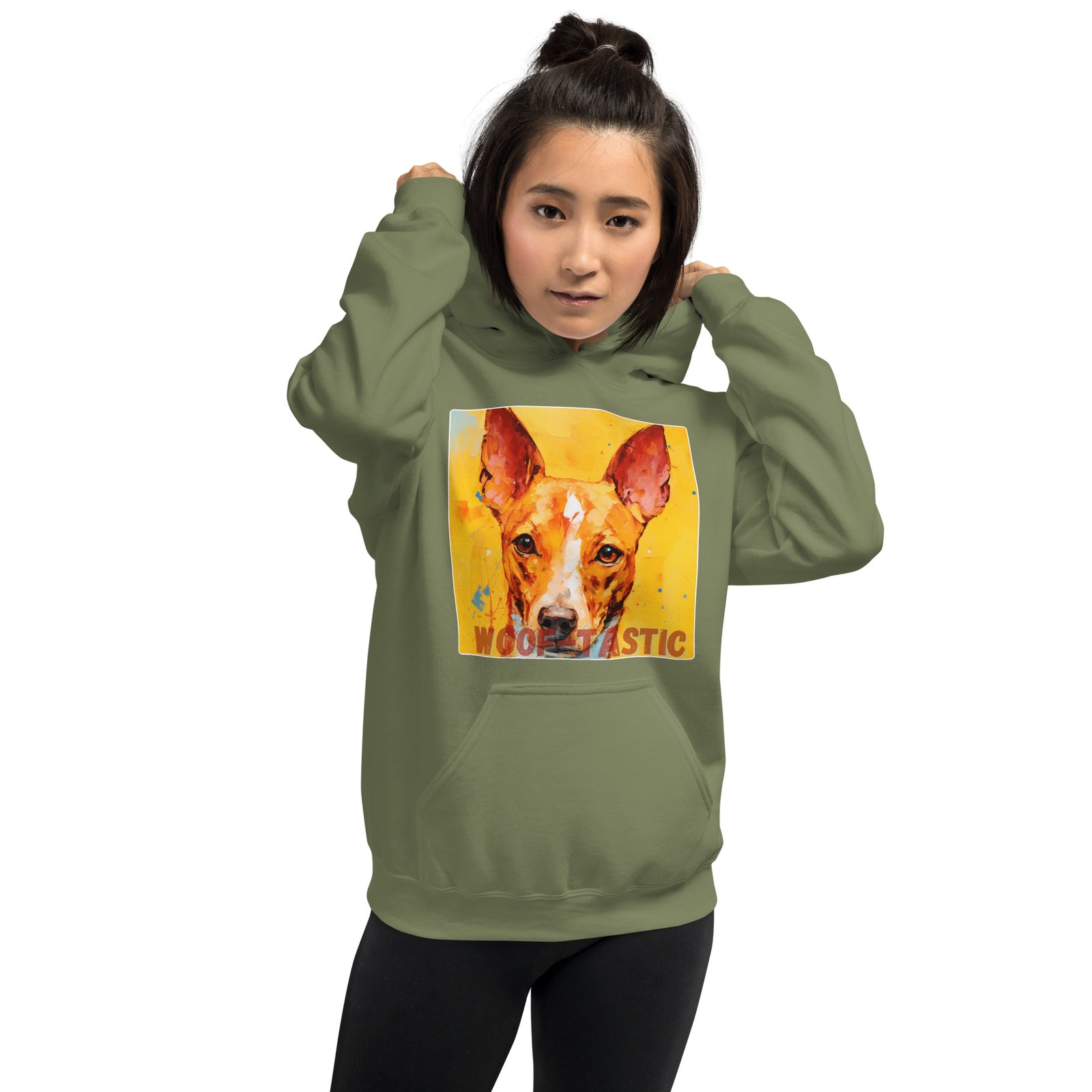 Unisex Hoodie, Woof-tastic Basenjie