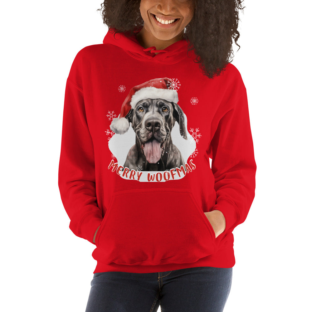 Unisex Hoodie Great Dane - Merry Woofmas