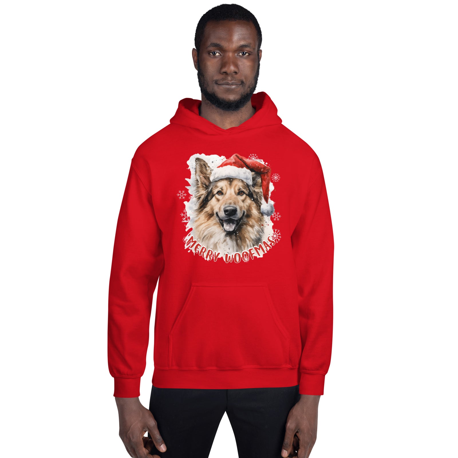 Unisex Hoodie German Shepperd - Merry Woofmas