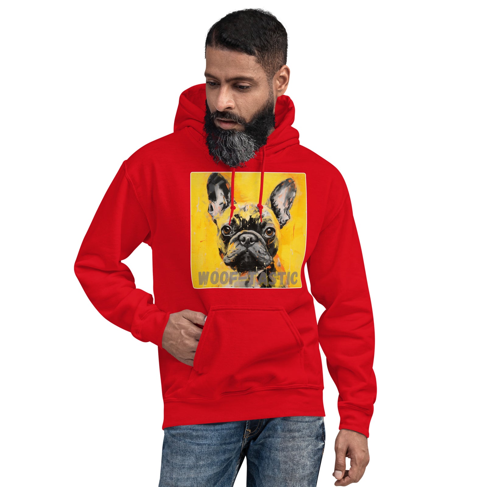 Unisex Hoodie, Woof-tastic French Bulldog