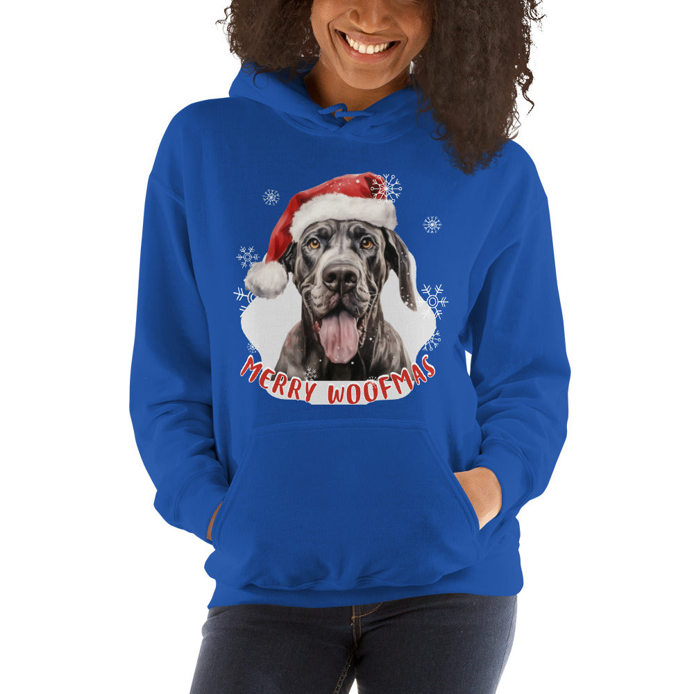 Unisex Hoodie Great Dane - Merry Woofmas