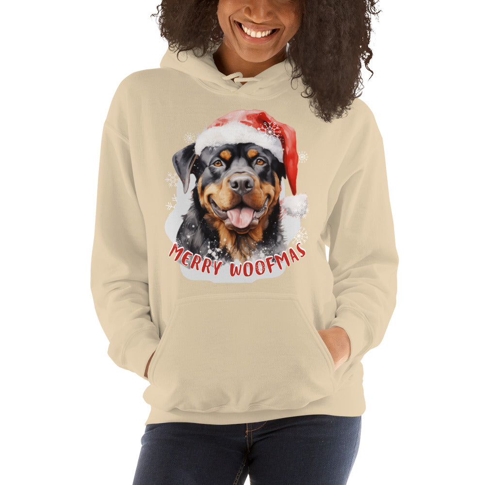 Unisex Hoodie Rottweiler - Merry Woofmas