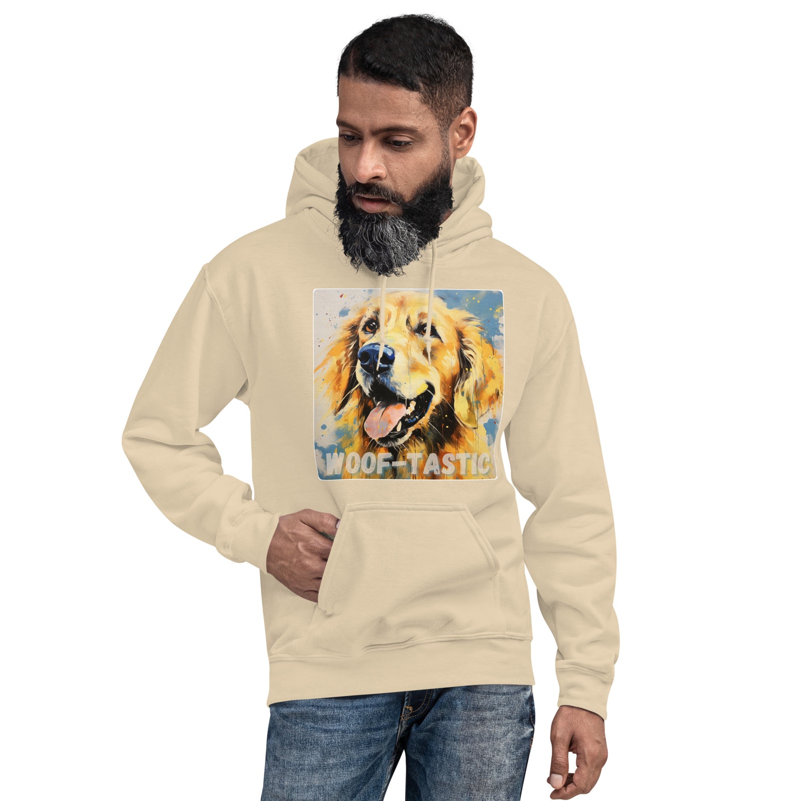 Unisex Hoodie Woof-tastic - Golden Retriever
