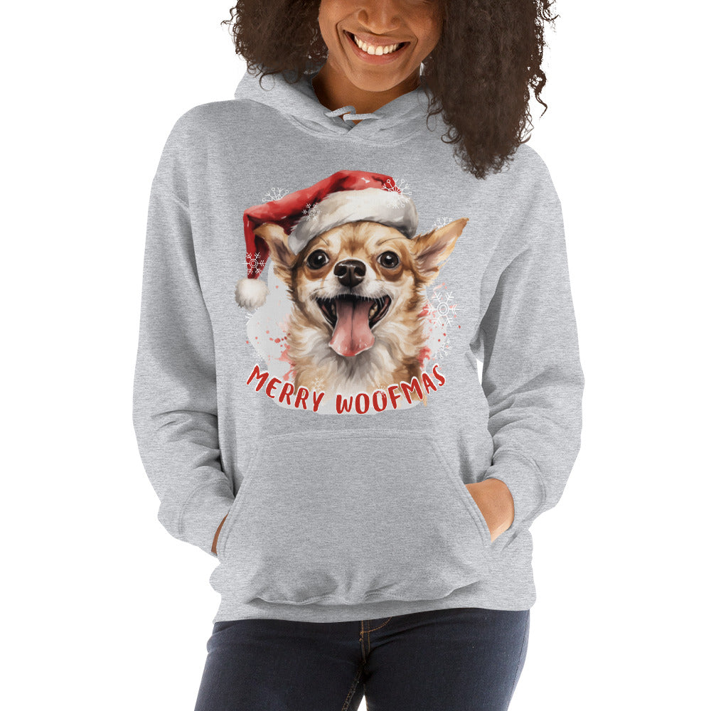 Unisex Hoodie Chihuahua - Merry Woofmas