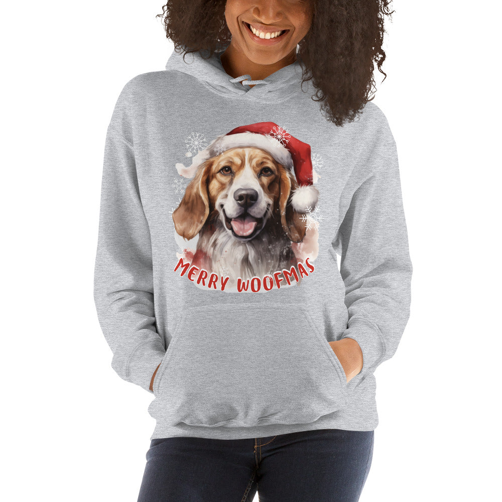 Unisex Hoodie Beagle - Merry Woofmas