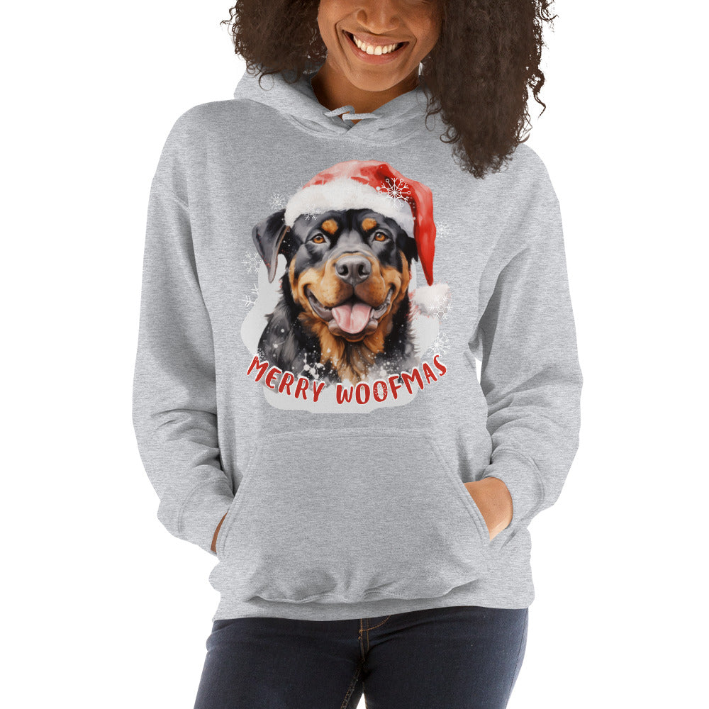 Unisex Hoodie Rottweiler - Merry Woofmas