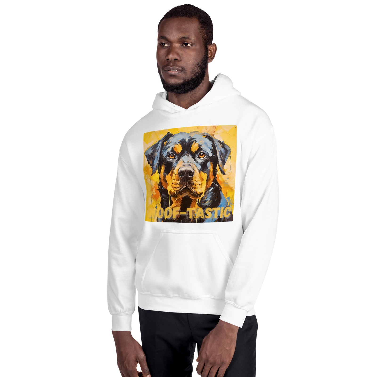 Unisex Hoodie, Woof-tastic Rottweiler