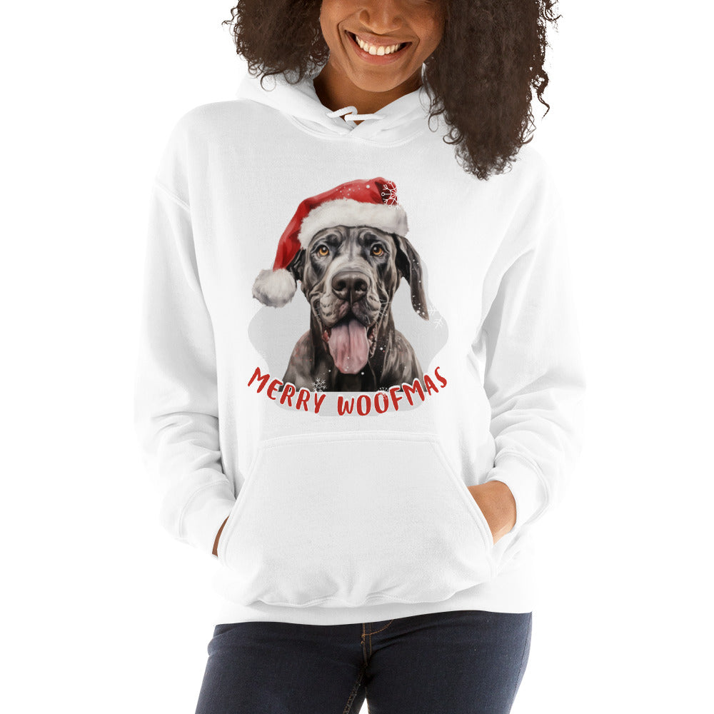 Unisex Hoodie Great Dane - Merry Woofmas