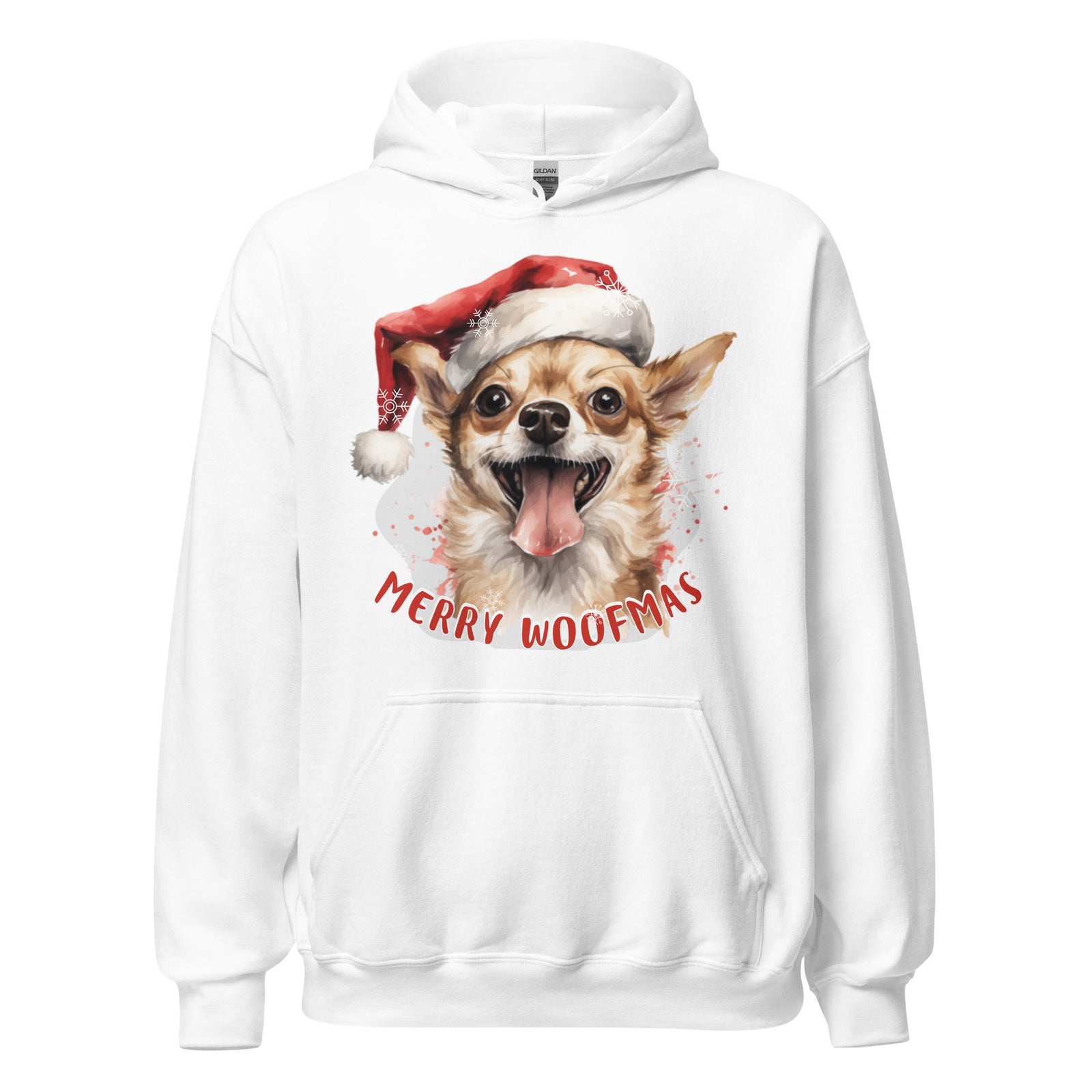 Unisex Hoodie Chihuahua - Merry Woofmas