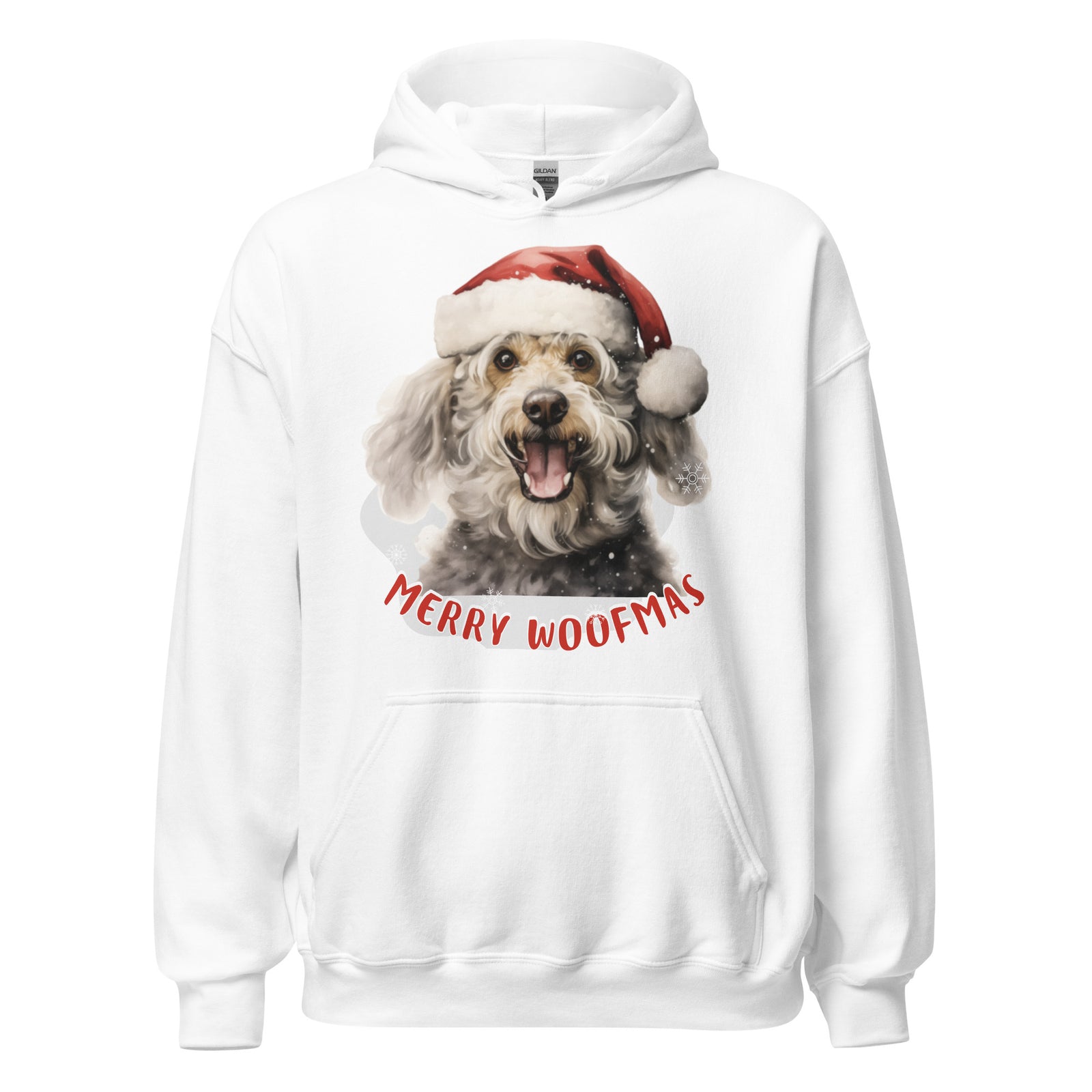 Unisex Hoodie Poodle - Merry Woofmas