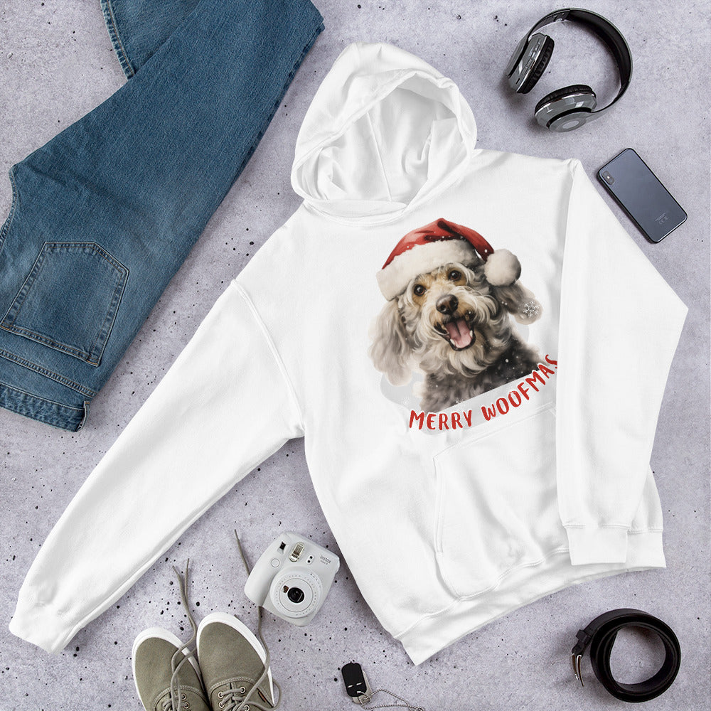 Unisex Hoodie Poodle - Merry Woofmas