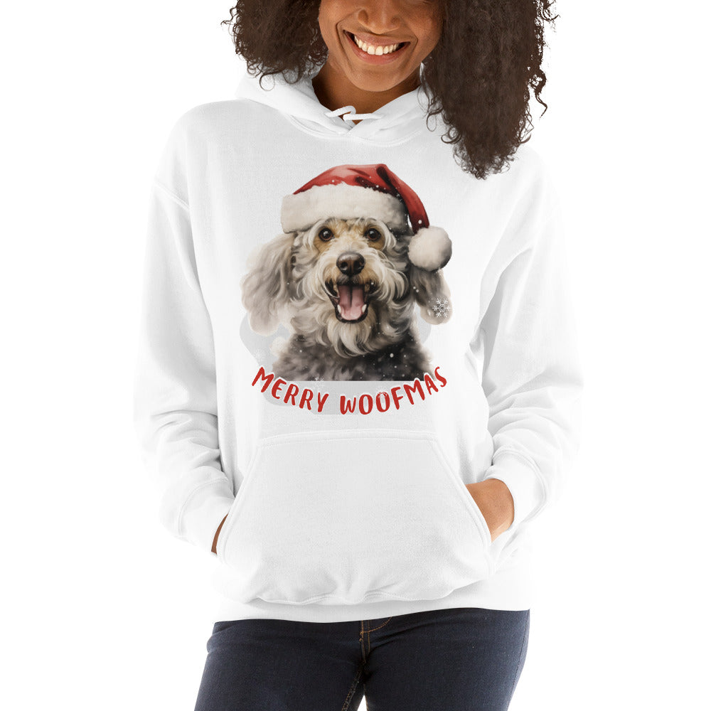 Unisex Hoodie Poodle - Merry Woofmas