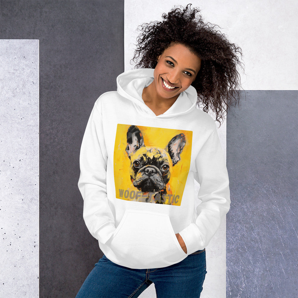 Unisex Hoodie, Woof-tastic French Bulldog