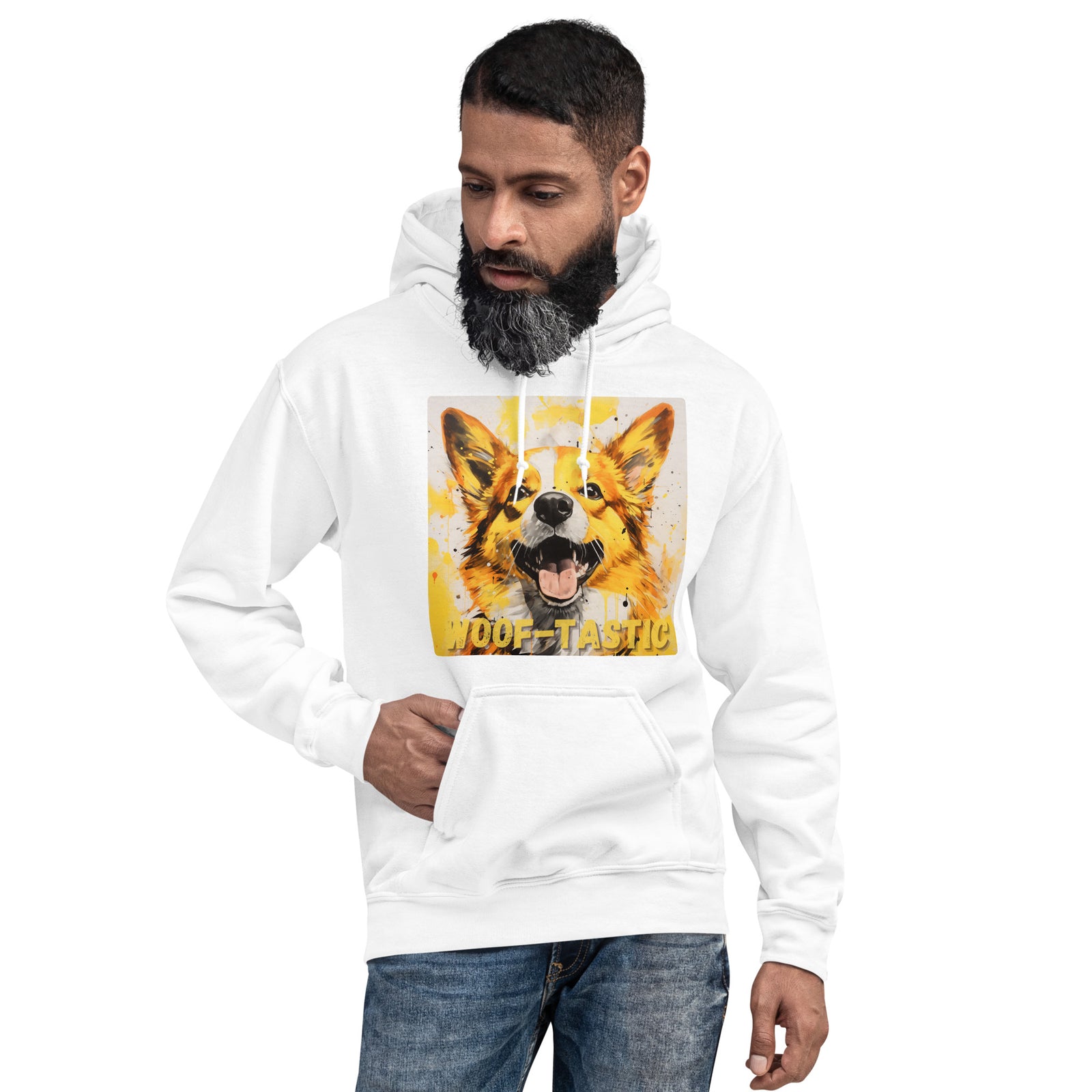 Unisex Hoodie, Woof-tastic Pembroke Welsh Corgi