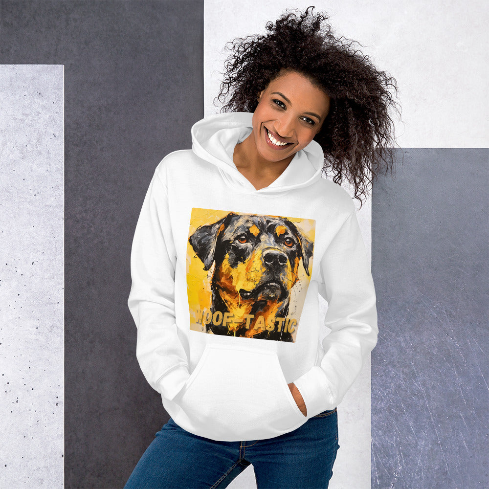 Unisex Hoodie, Woof-tastic Rottweiler