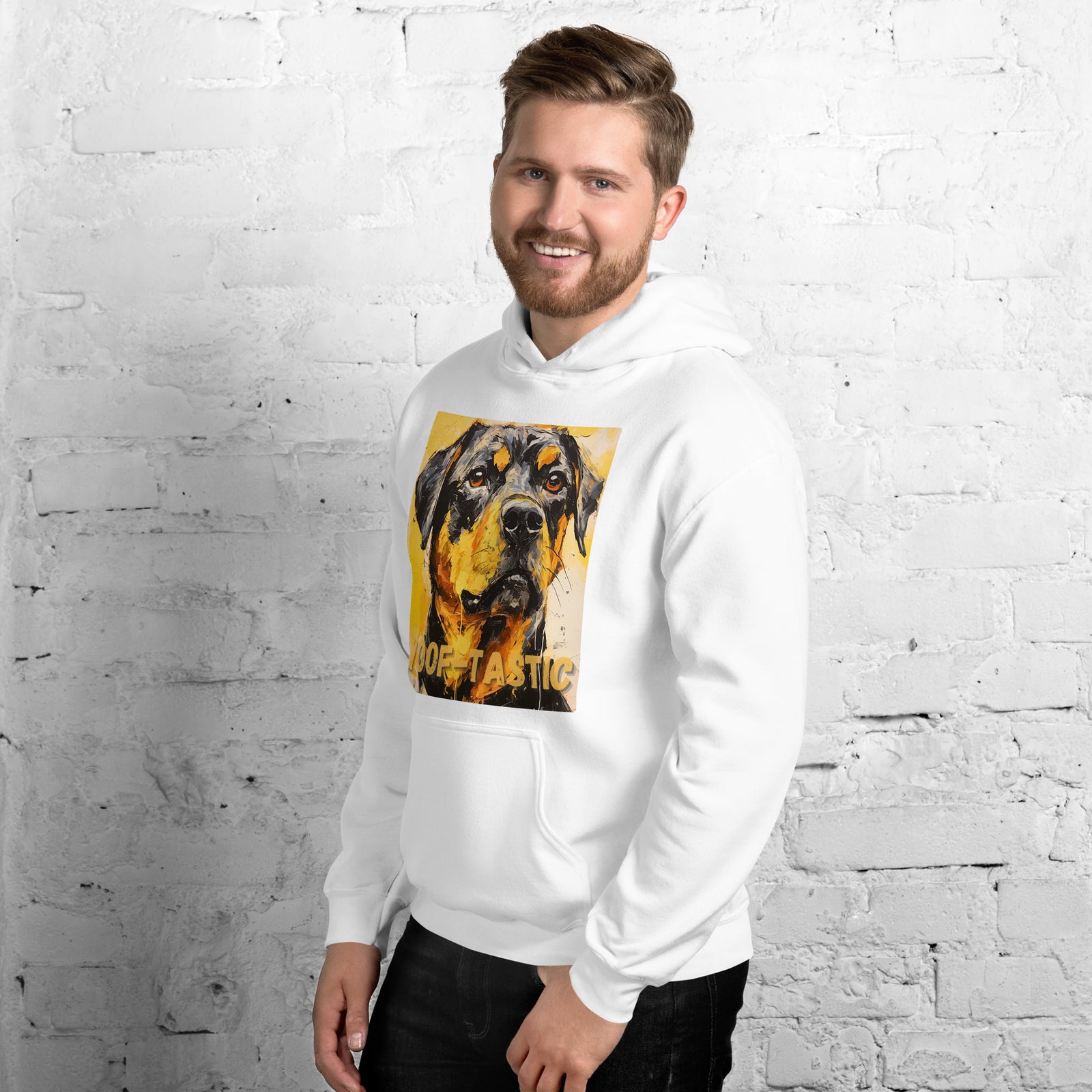 Unisex Hoodie, Woof-tastic Rottweiler