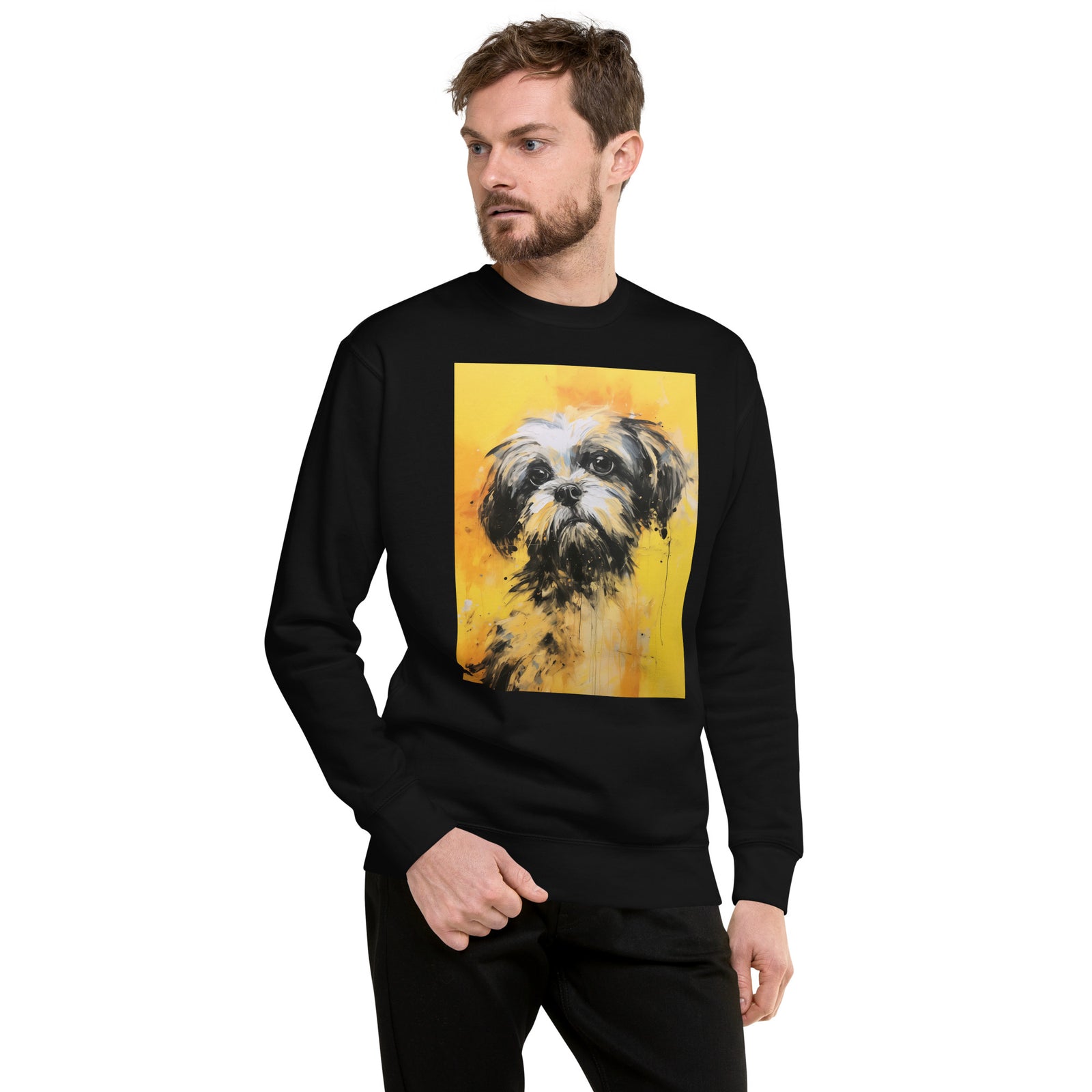 Unisex Premium Sweatshirt - I ❤ DOGS - Shih Tzu