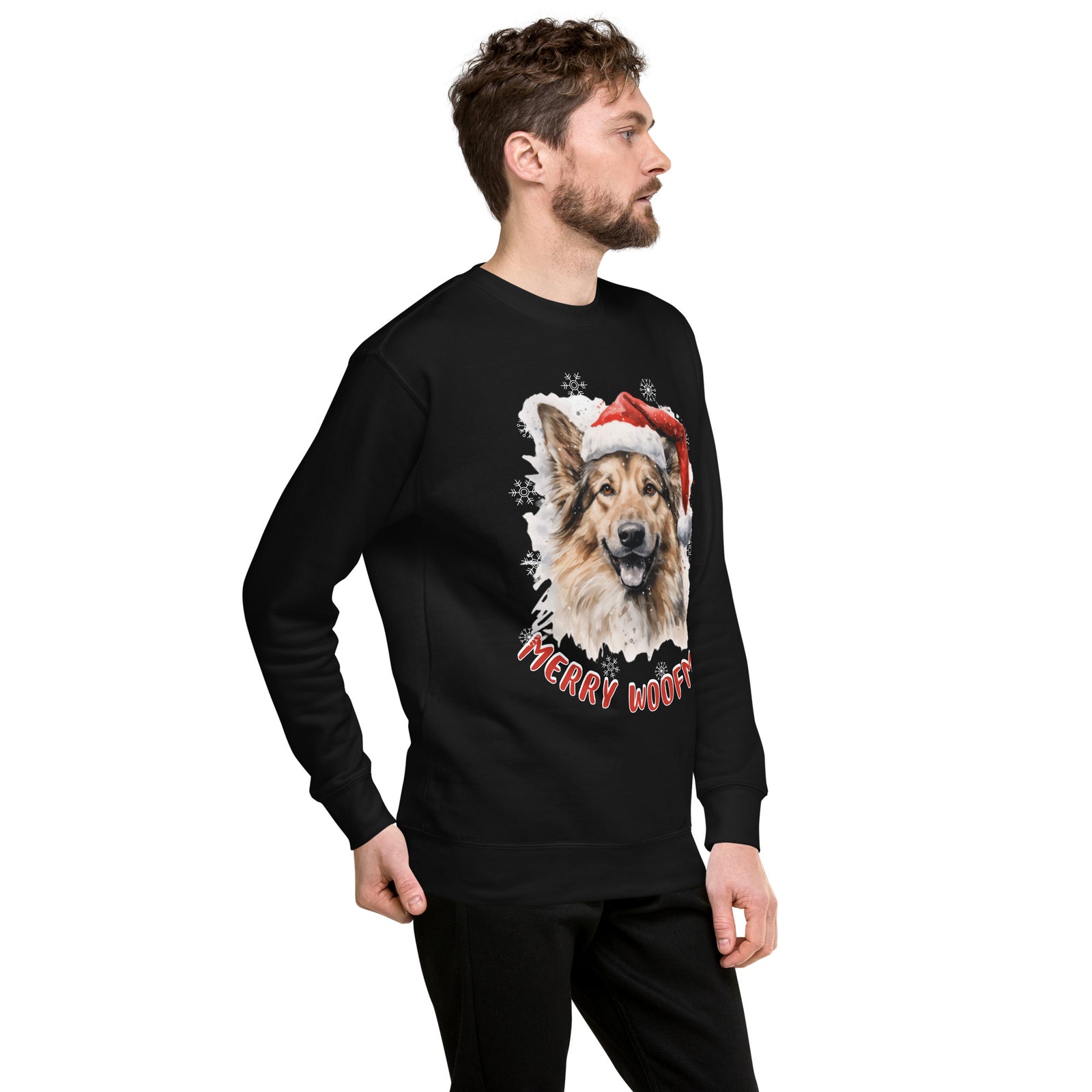 Unisex Premium Sweatshirt German Shepherd - Merry Woofmas