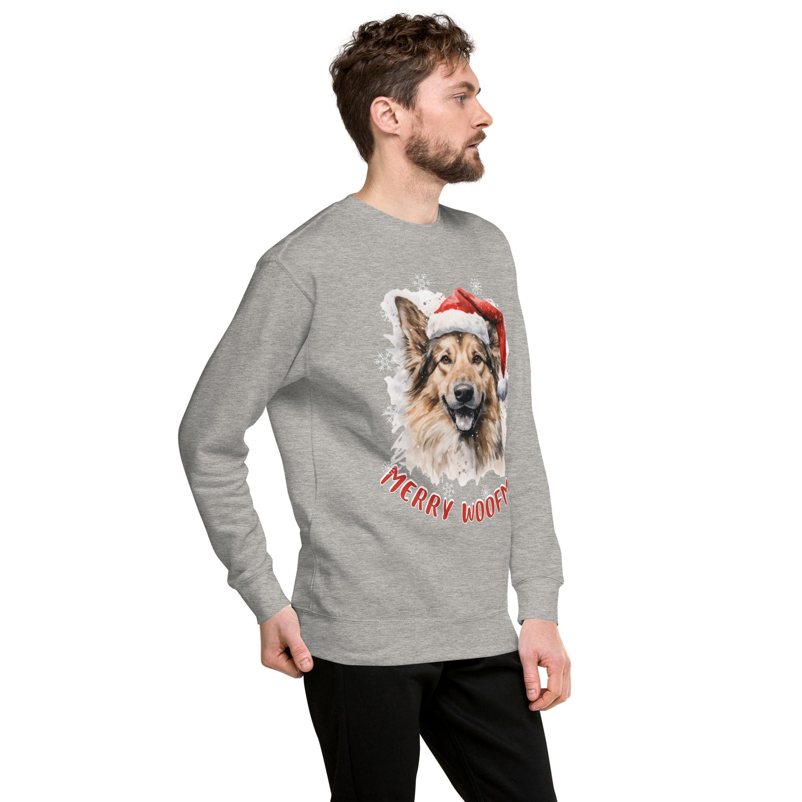 Unisex Premium Sweatshirt German Shepherd - Merry Woofmas
