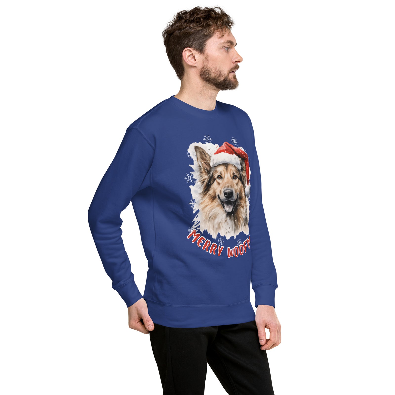 Unisex Premium Sweatshirt German Shepherd - Merry Woofmas