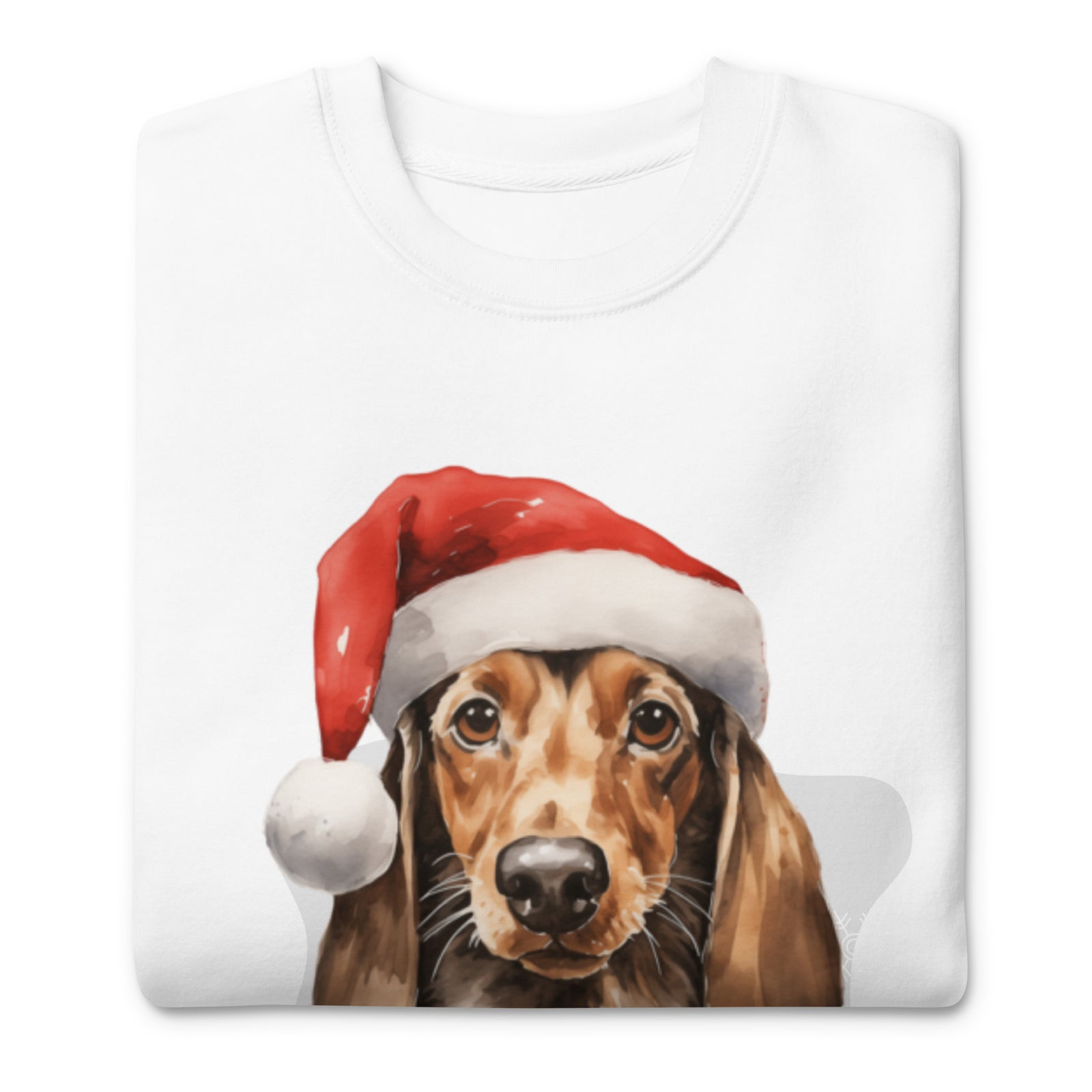 Unisex Premium Sweatshirt Danchshund - Merry Woofmas
