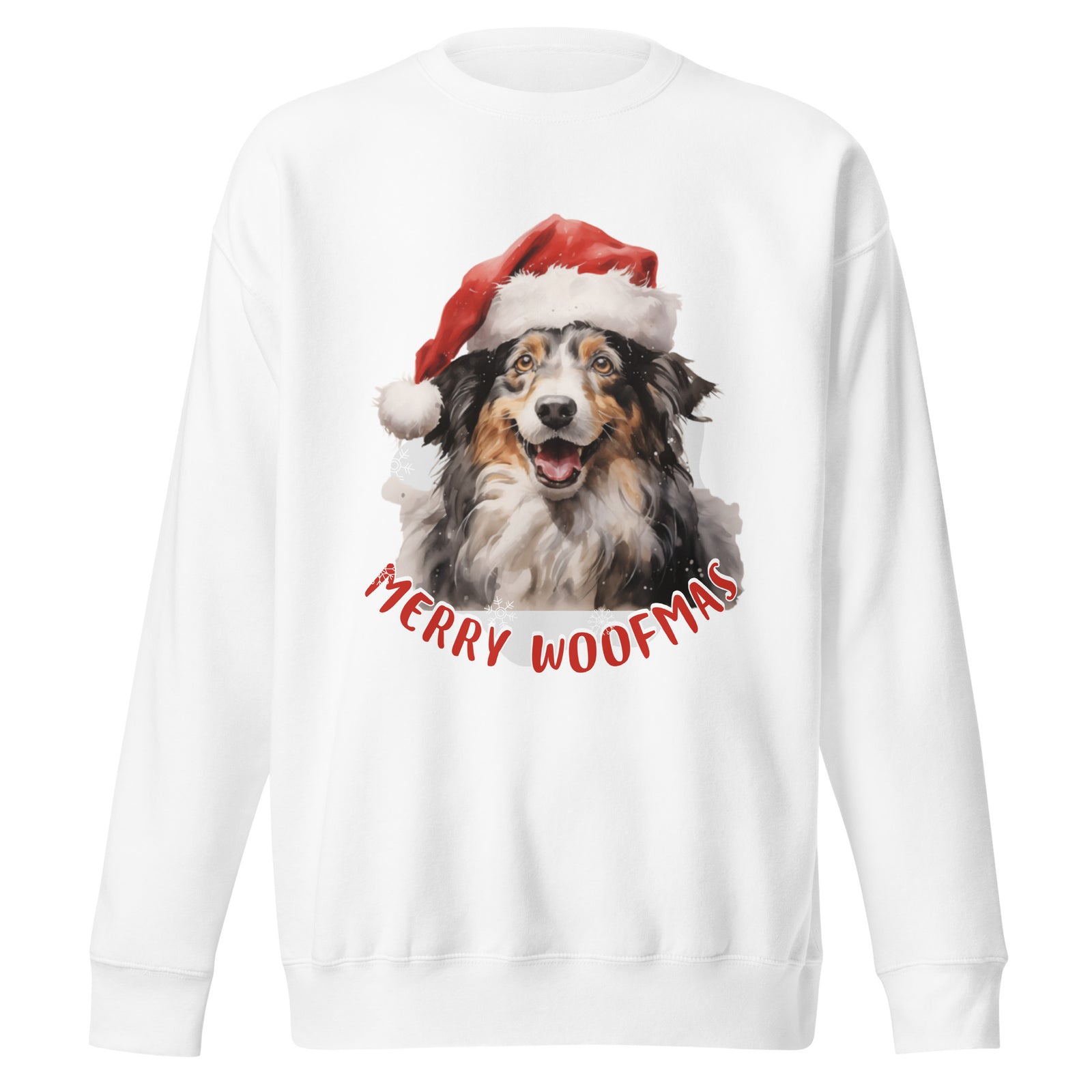 Unisex Premium Sweatshirt Border Collie - Merry Woofmas
