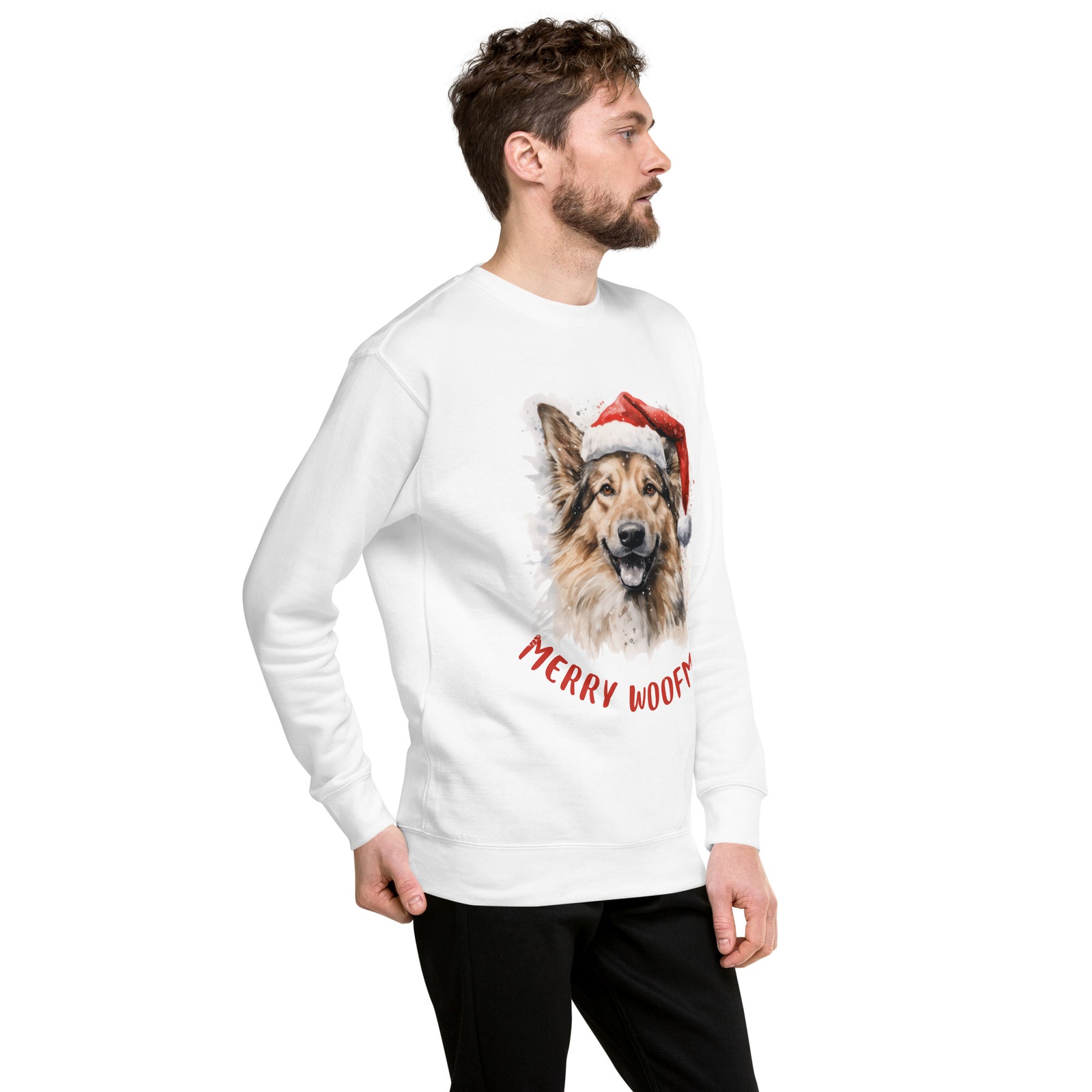 Unisex Premium Sweatshirt German Shepherd - Merry Woofmas
