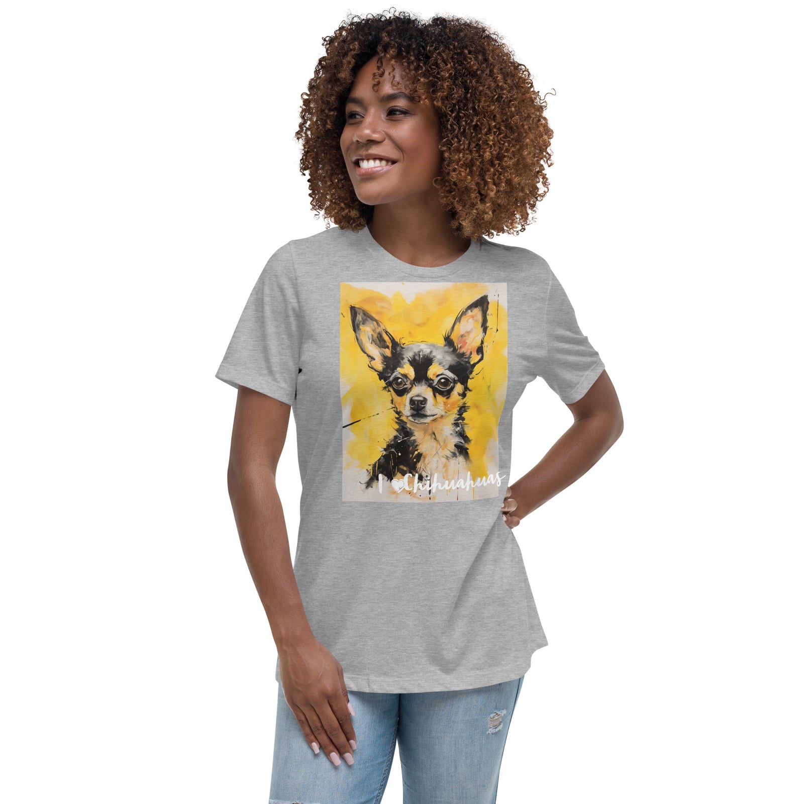 Women's Relaxed T-Shirt - I ❤ Dogs - Chihuahua