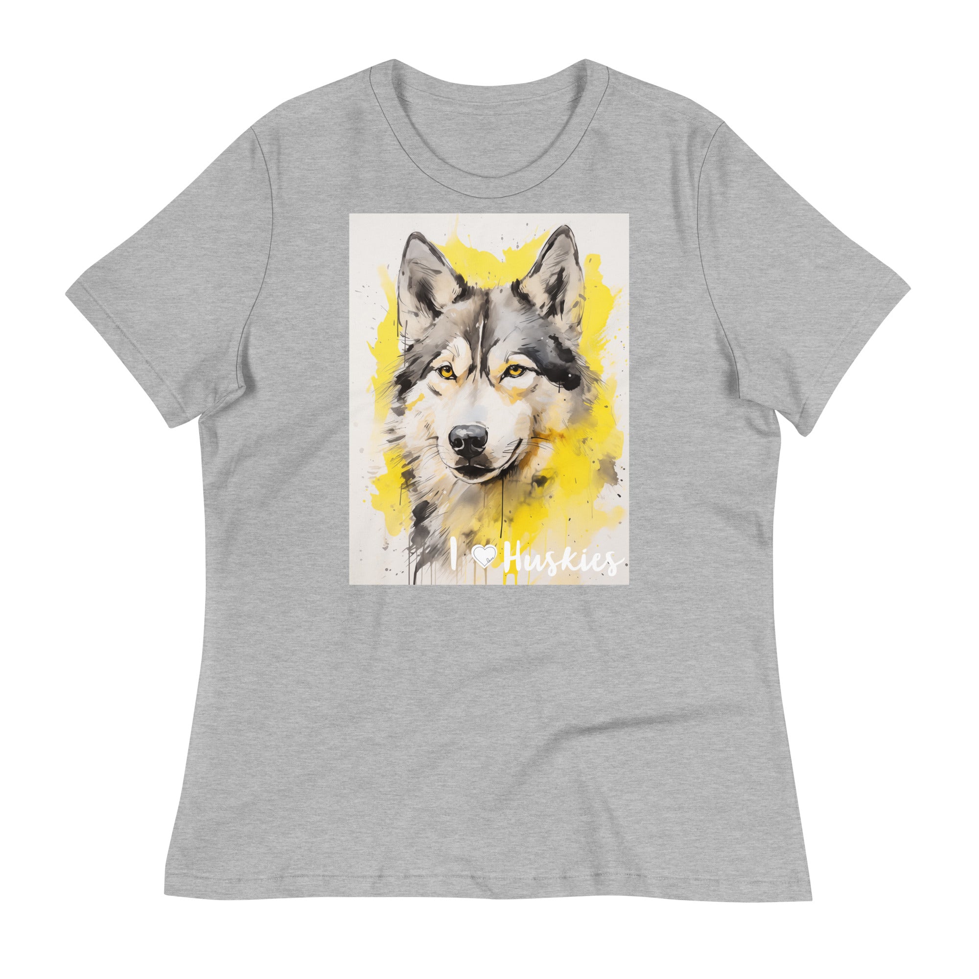Women's Relaxed T-Shirt - I ❤ Dogs - Siberian Husky