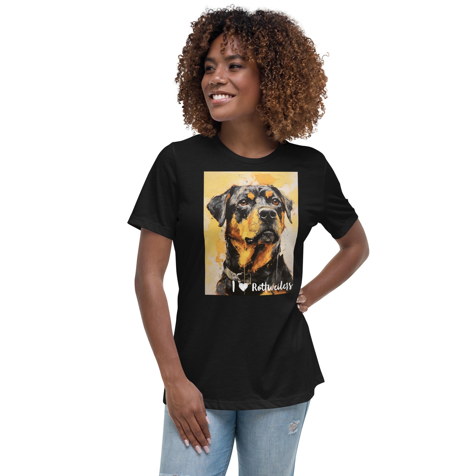 Women's Relaxed T-Shirt - I ❤ Dogs - Rottweiler