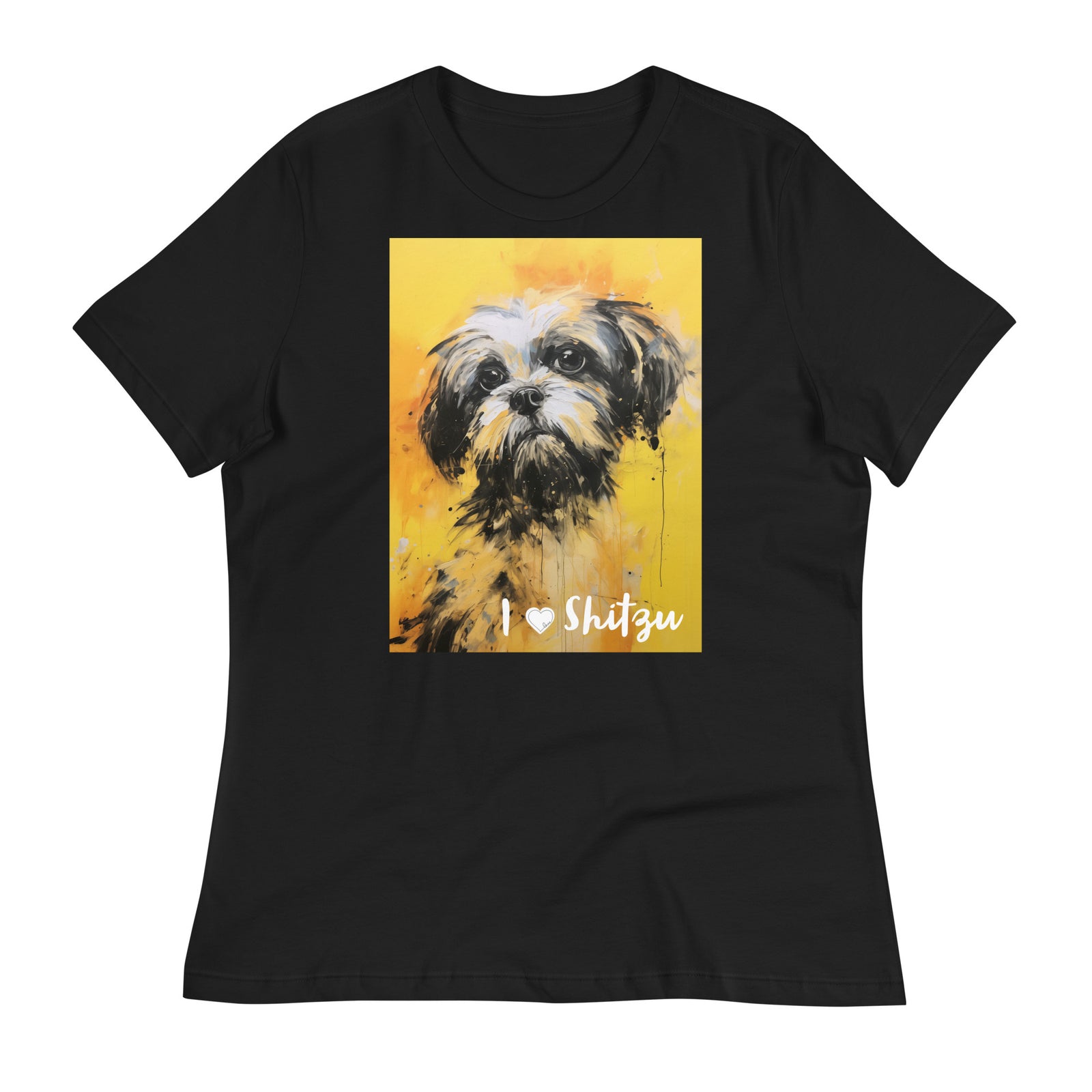Women's Relaxed T-Shirt - I ❤ Dogs - Shih Tzu
