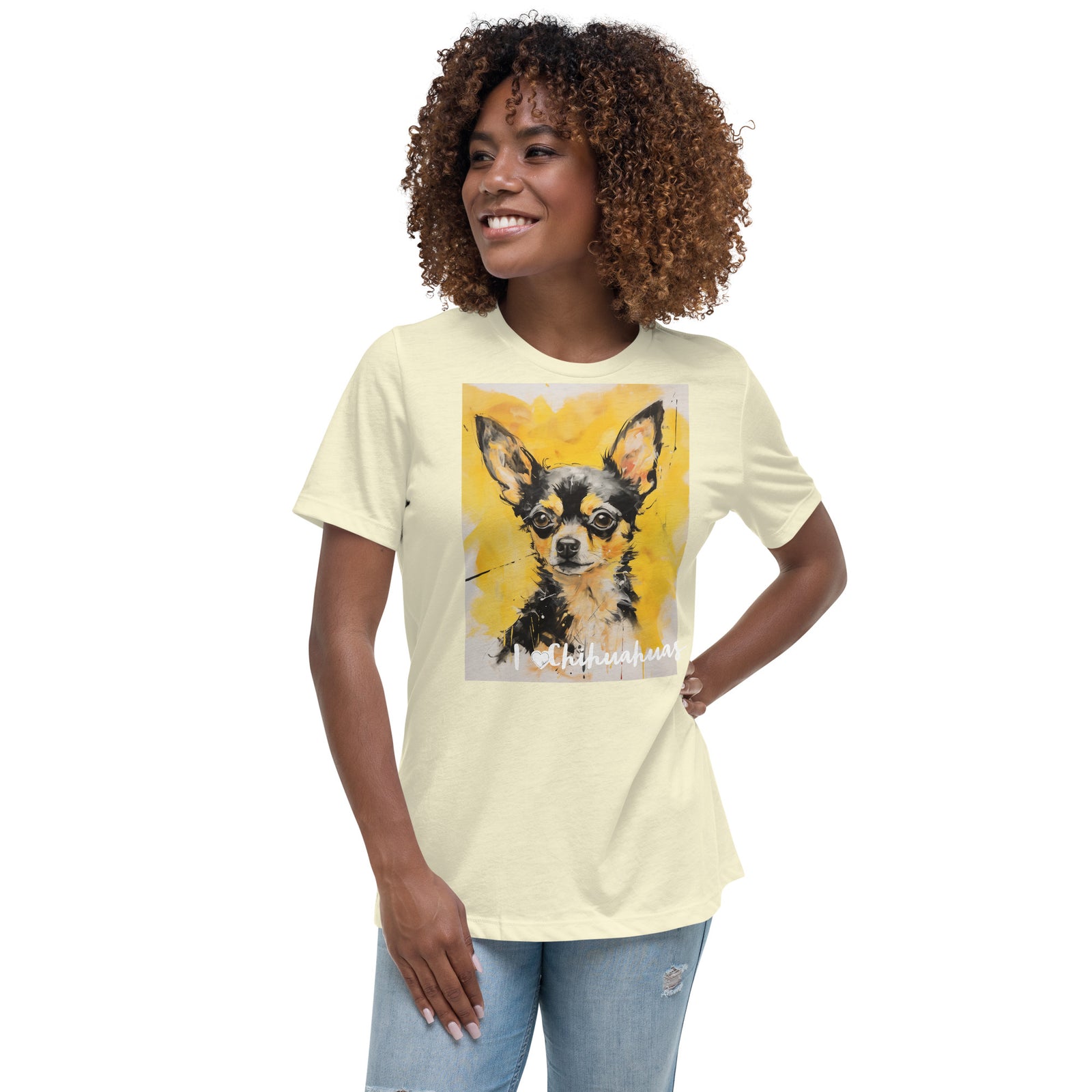 Women's Relaxed T-Shirt - I ❤ Dogs - Chihuahua