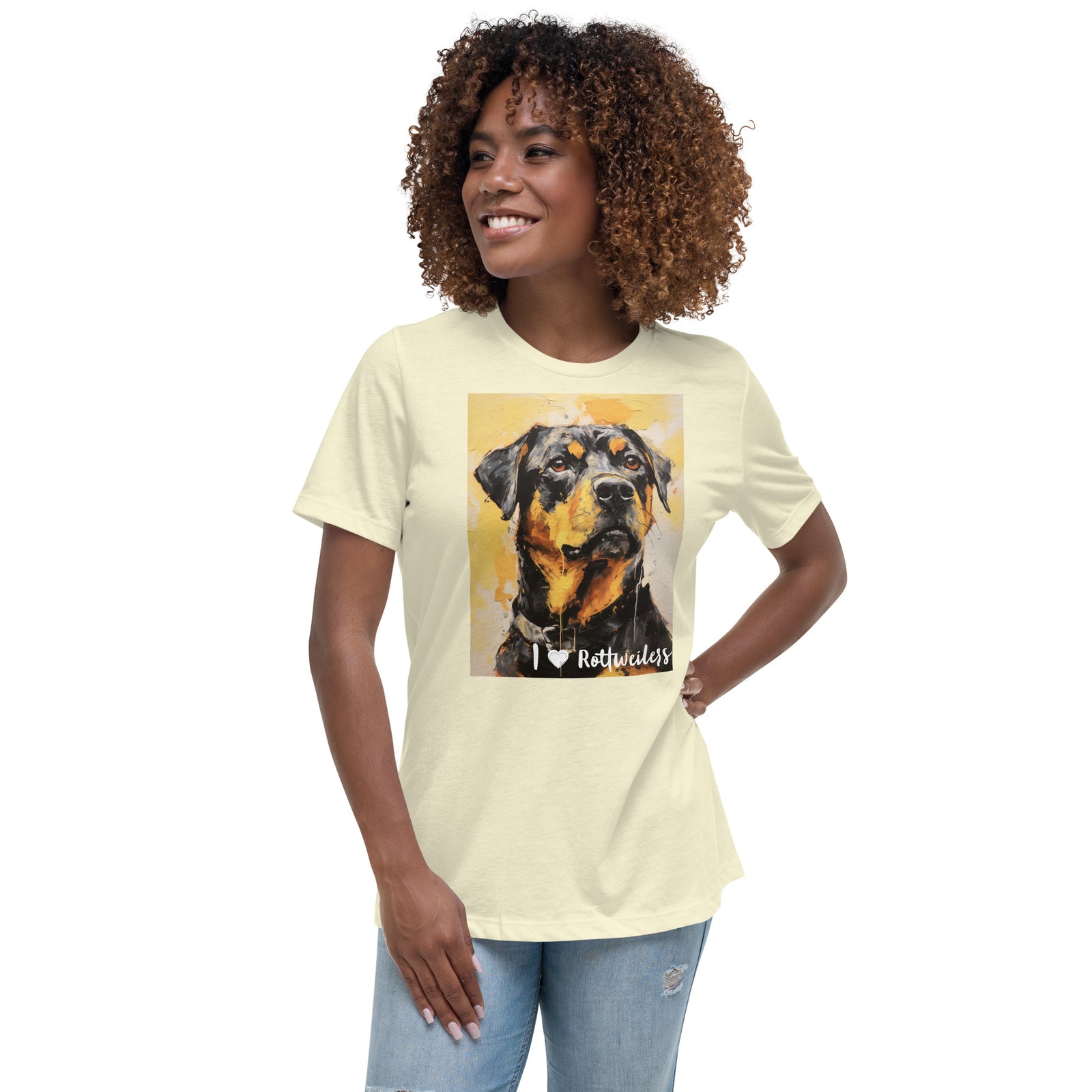 Women's Relaxed T-Shirt - I ❤ Dogs - Rottweiler