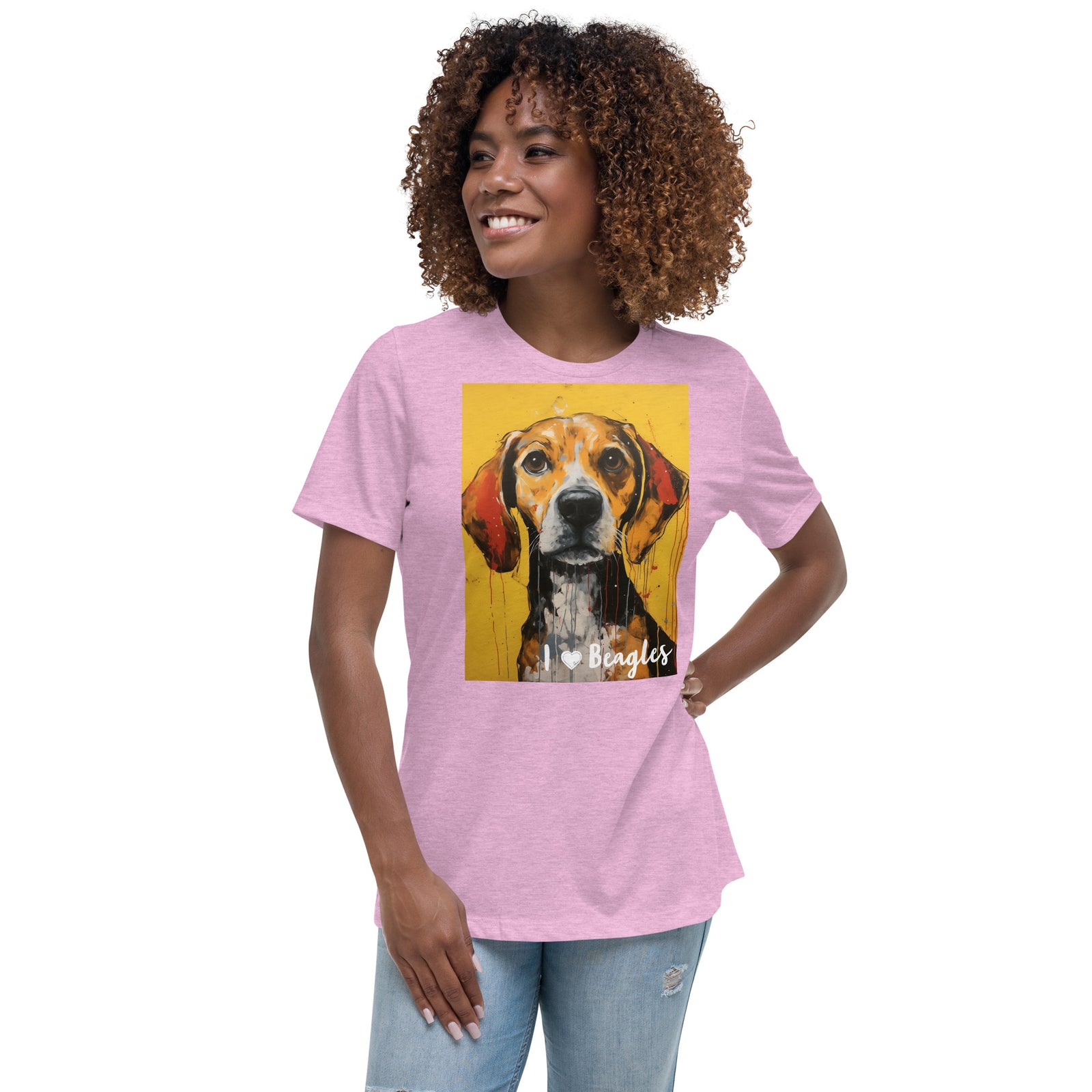 Women's Relaxed T-Shirt - I ❤ Dogs - Beagle