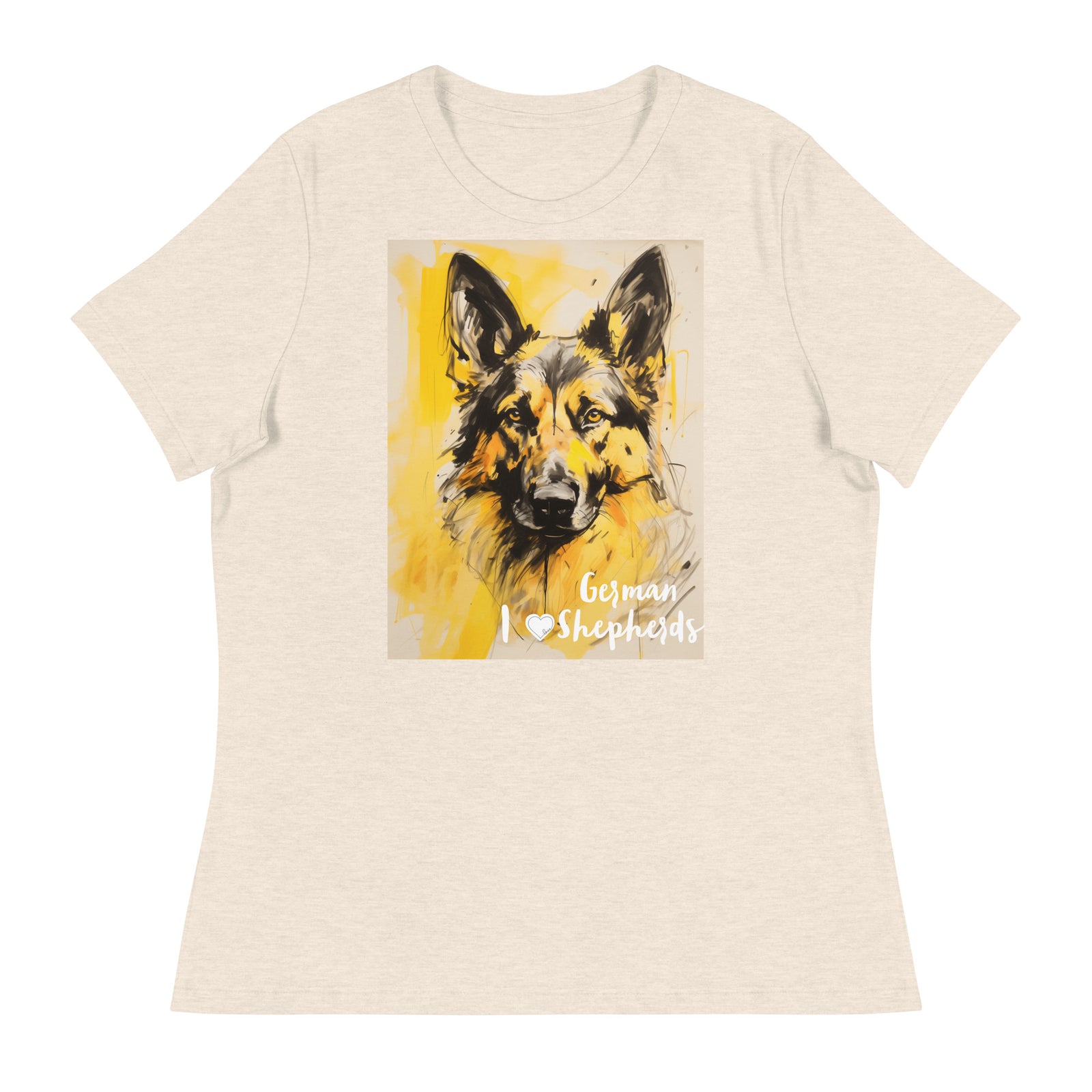 Women's Relaxed T-Shirt - I ❤ Dogs - German Shepherd