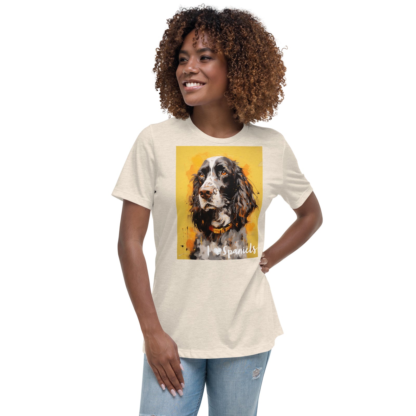 Women's Relaxed T-Shirt - I ❤ Dogs - Cocker Spaniel (American)