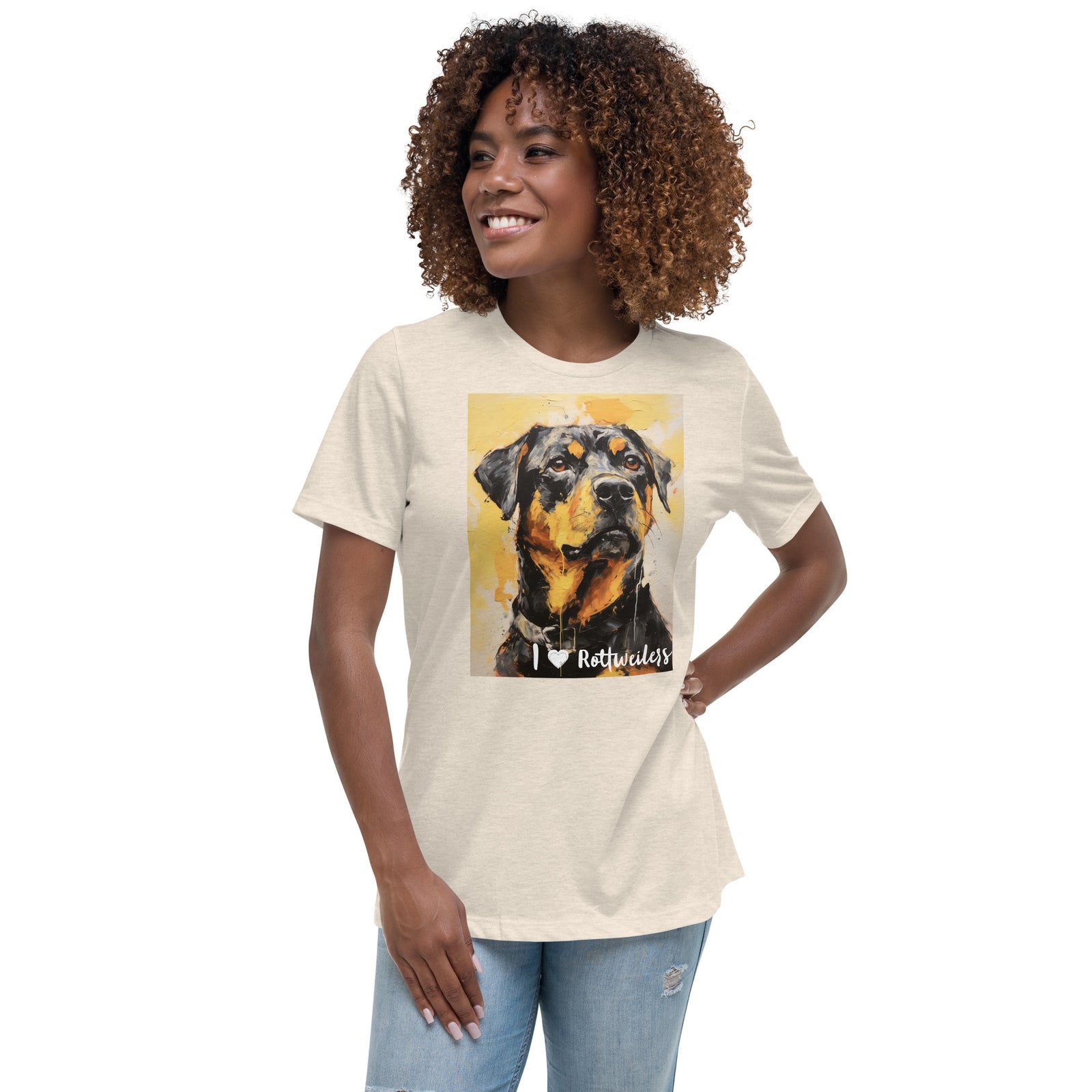 Women's Relaxed T-Shirt - I ❤ Dogs - Rottweiler