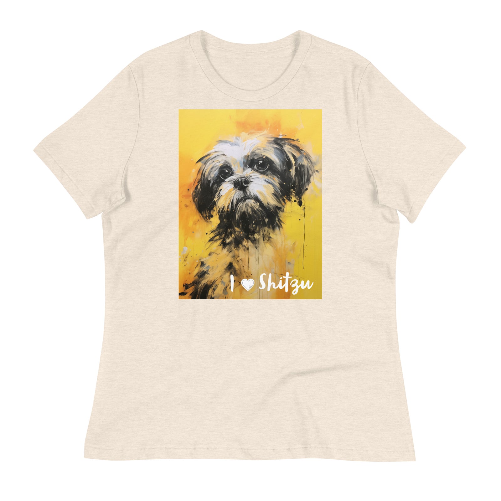 Women's Relaxed T-Shirt - I ❤ Dogs - Shih Tzu