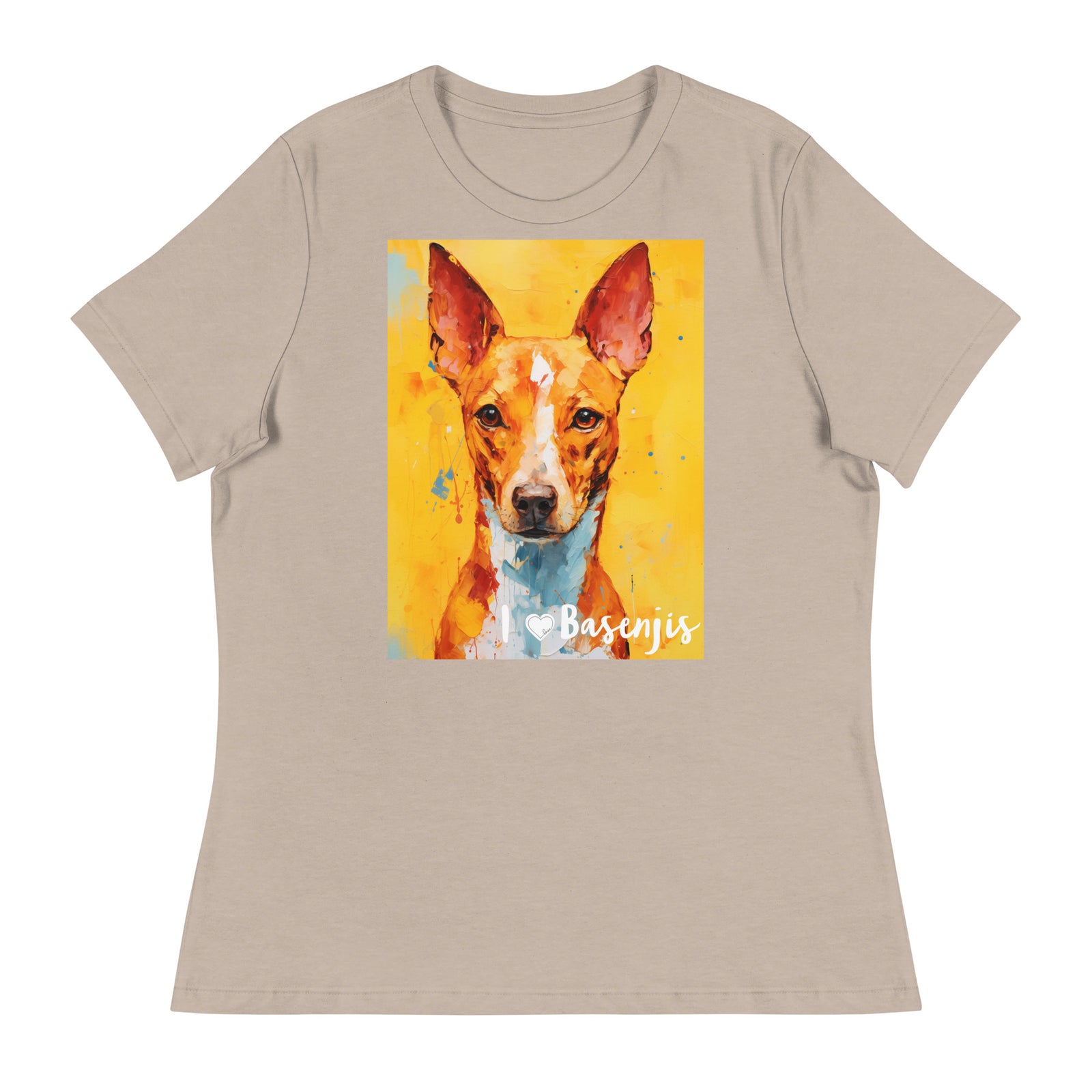 Women's Relaxed T-Shirt - I ❤ Dogs - Basenji
