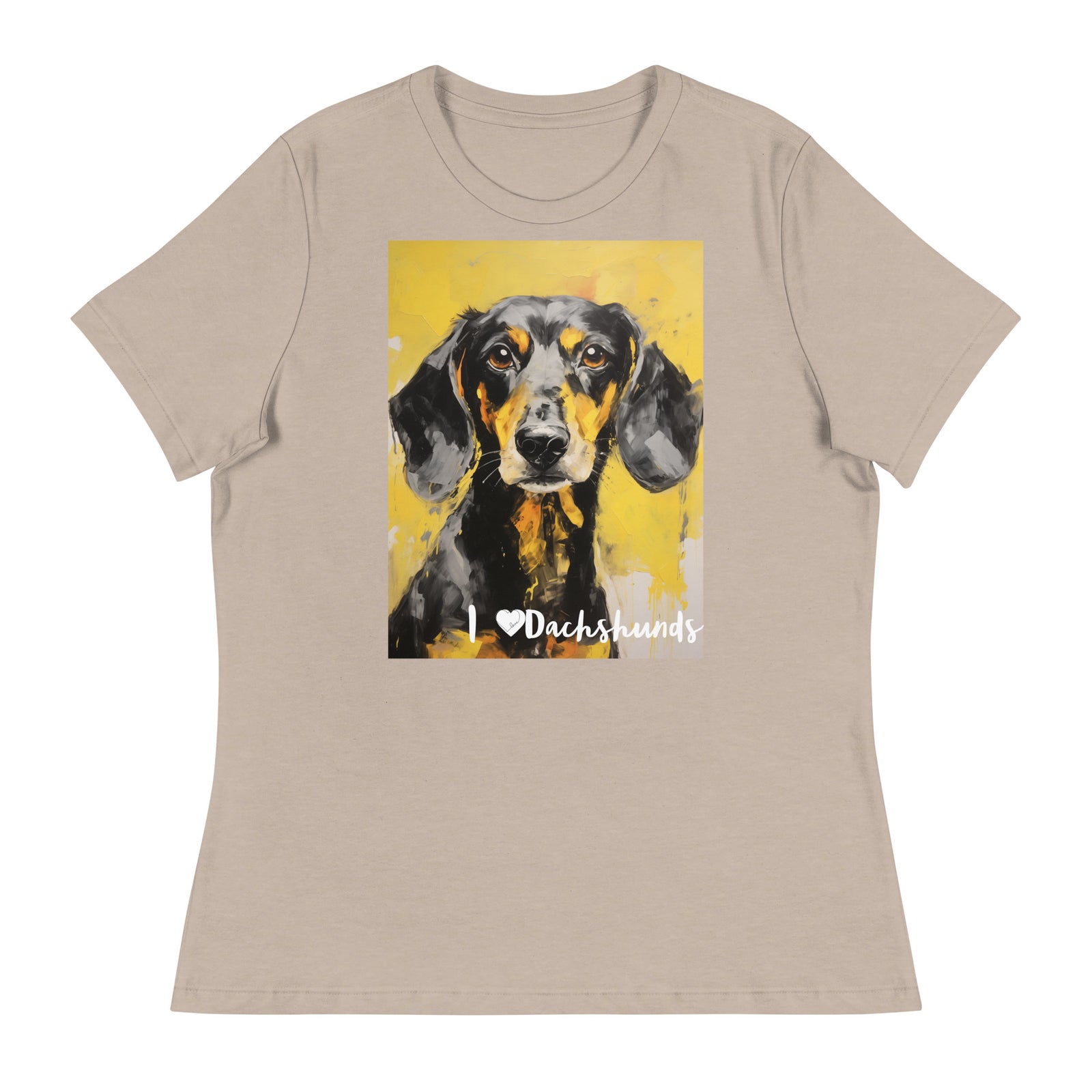 Women's Relaxed T-Shirt - I ❤ Dogs - Dachshund